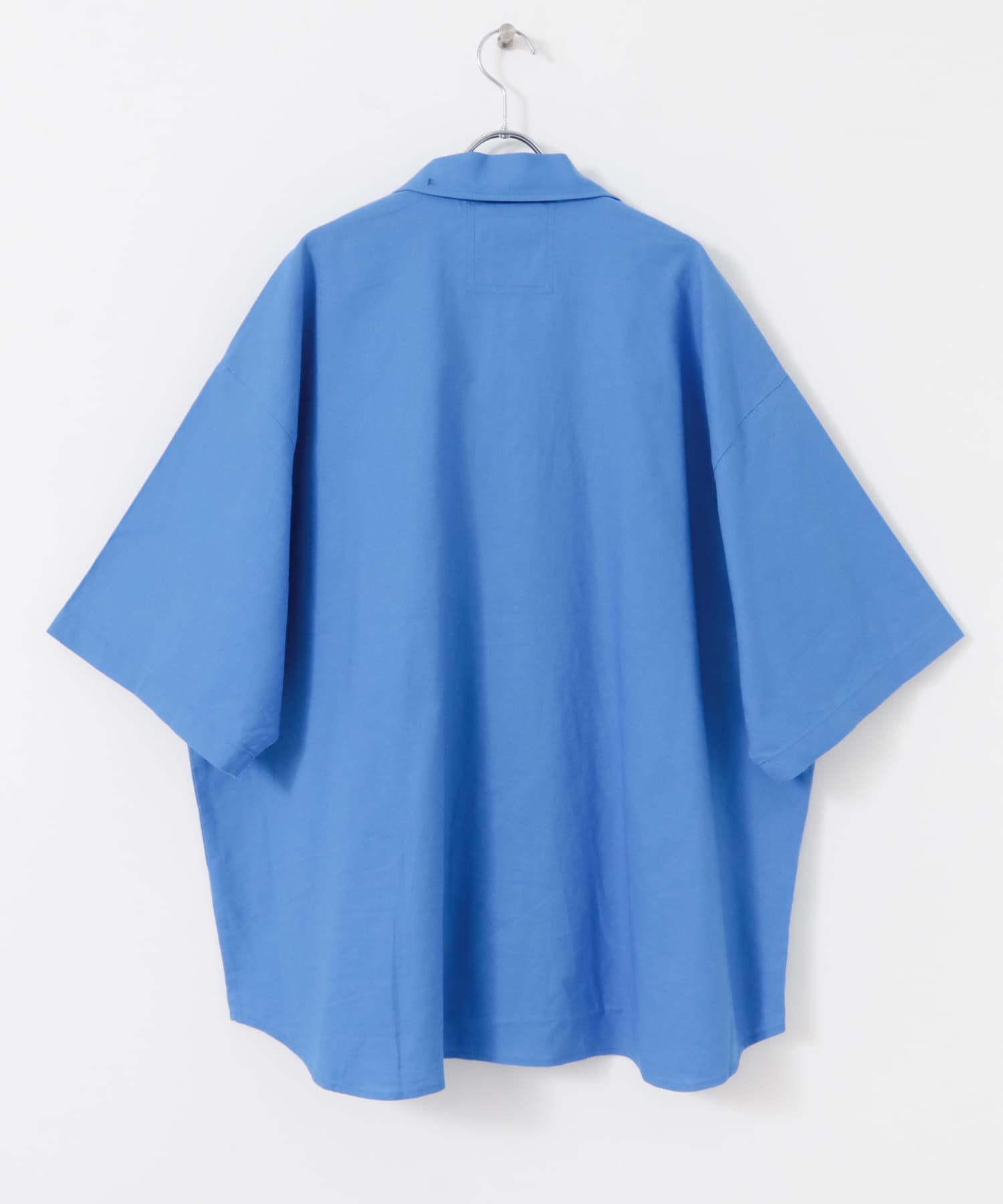 ARMY TWILL　Cotton Linen Slab Shirts BLUE S