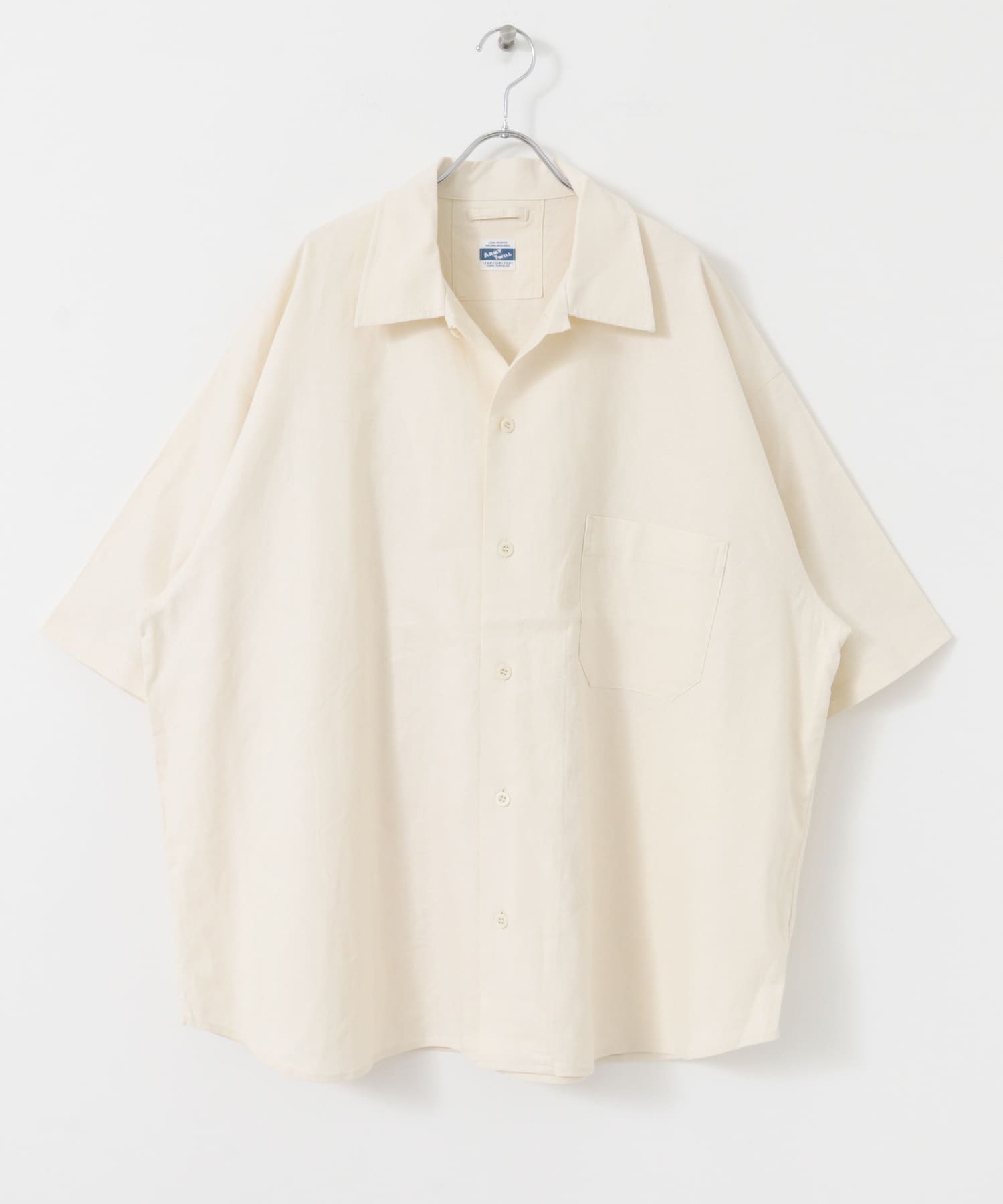 ARMY TWILL　Cotton Linen Slab Shirts ECRU S