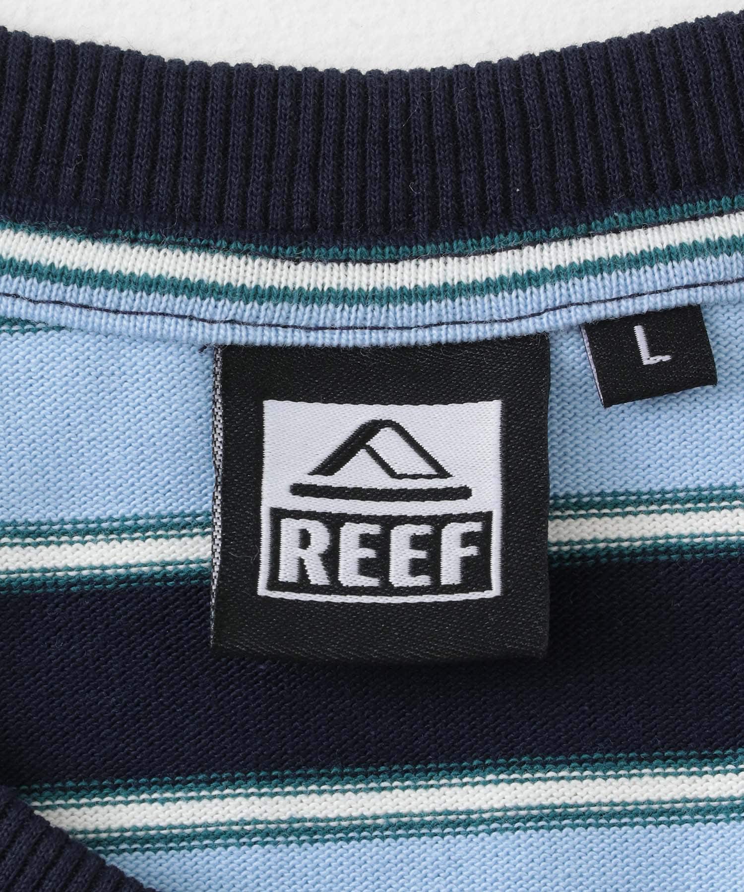 REEF　MULTI BOARDER SHORT-SLEEVE T-SHIRTS BLUE M