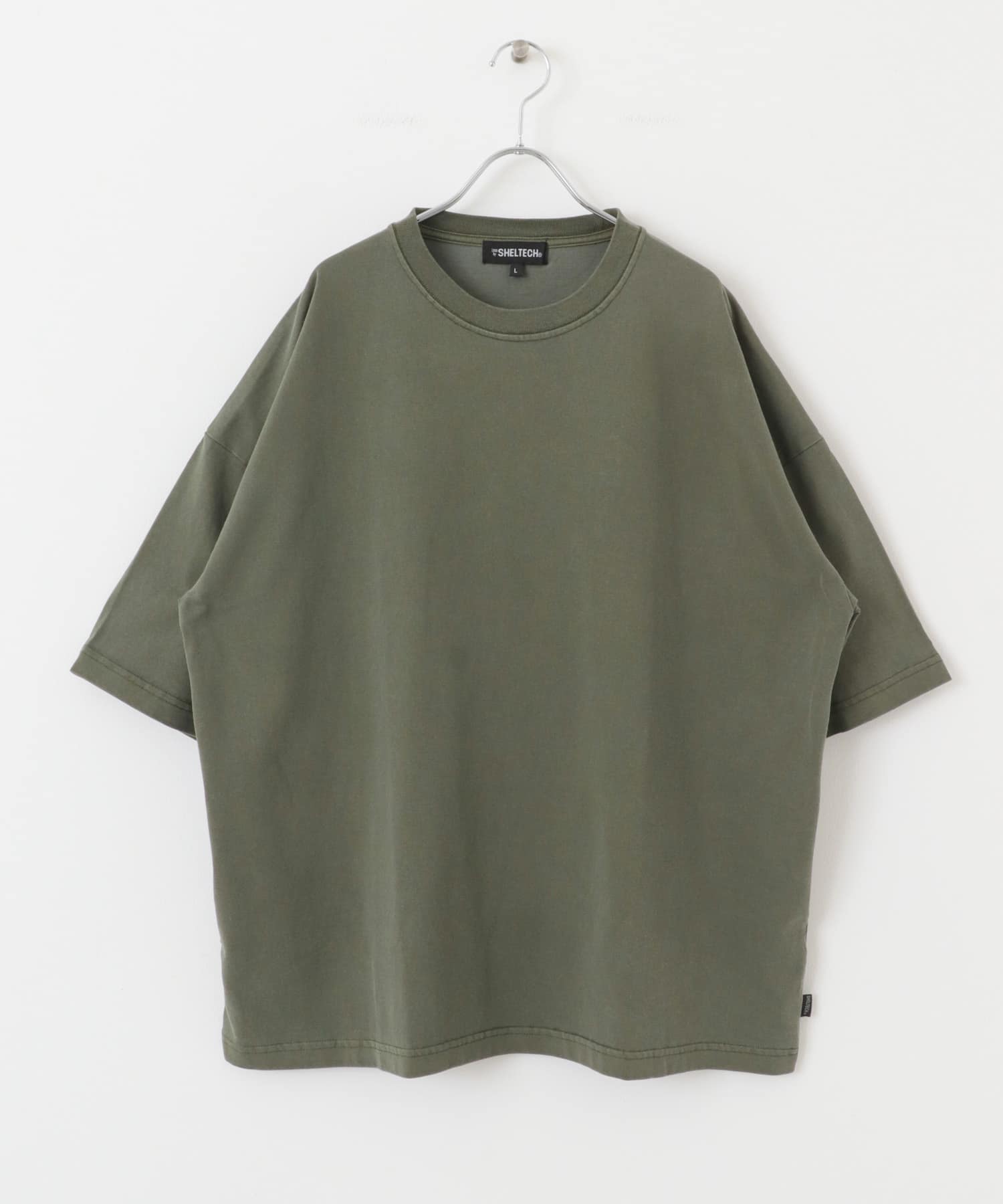 SHELTECH　WideT-shirts Khaki M