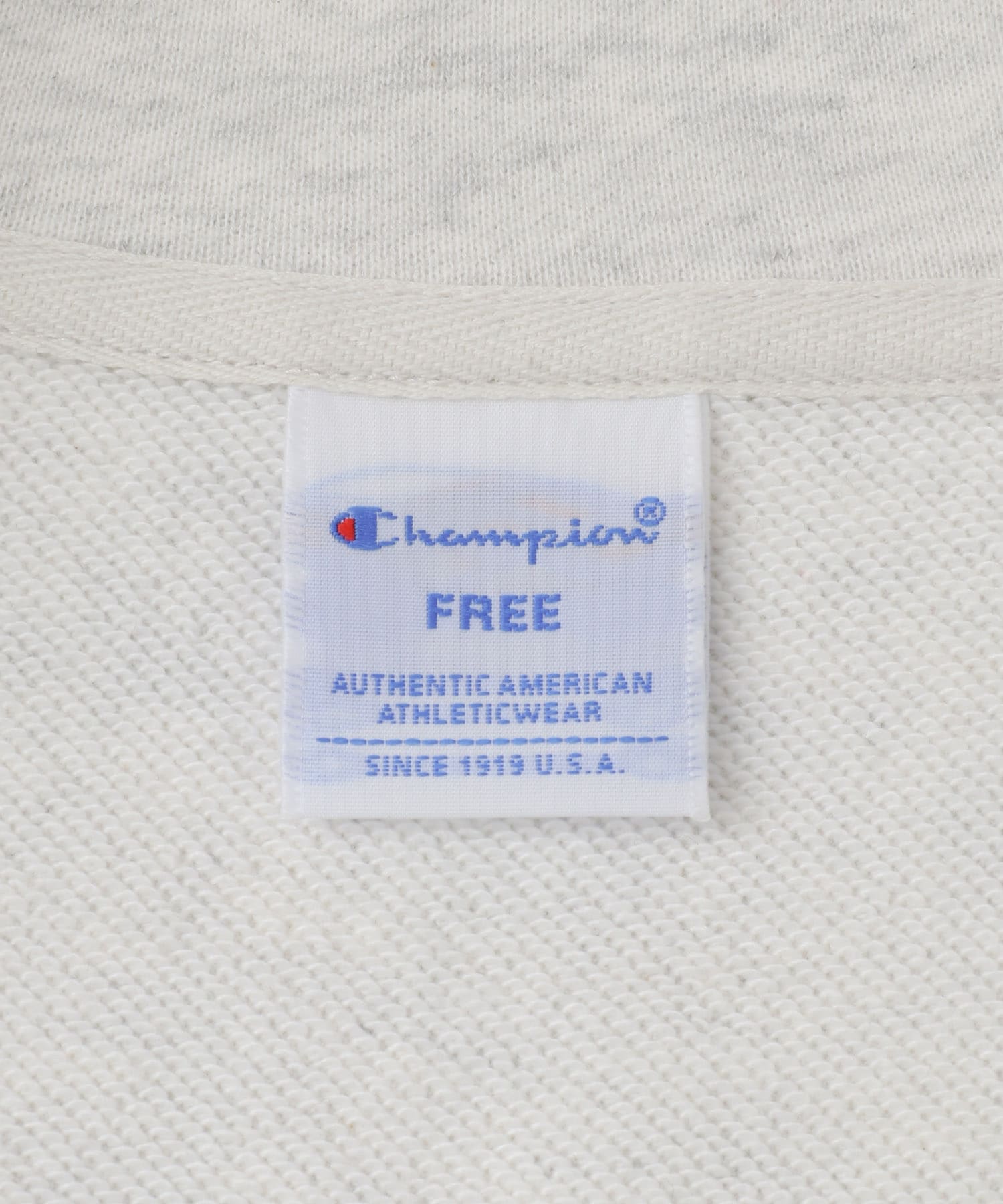 『別注』Champion×Sonny Label　ハーフジップ裏毛スウェット オートミール FREE
