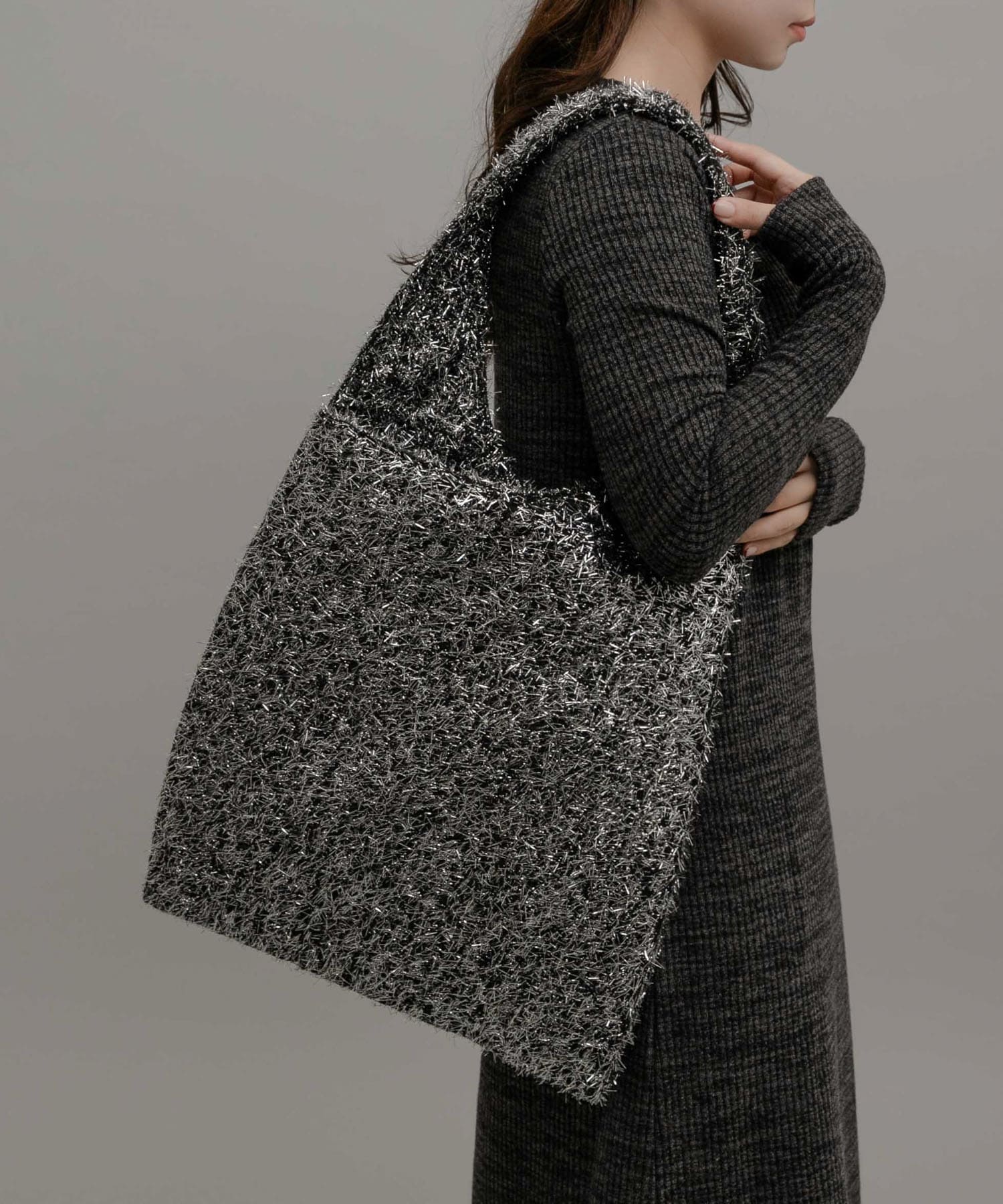 CONTROL FREAK　Glitterトート シルバー one