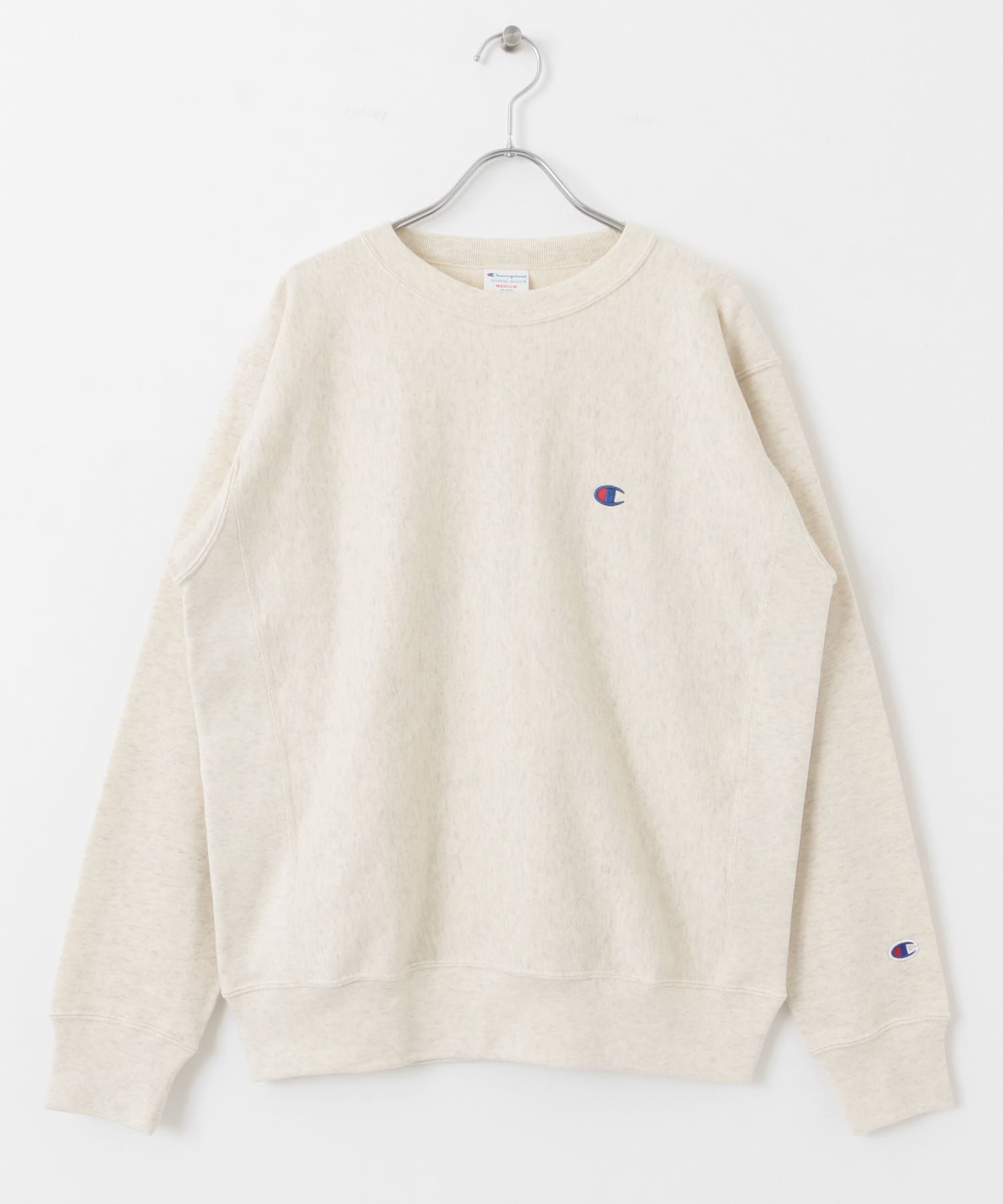 Champion　REVERSEWEAVE CREWNECK OATMEAL M
