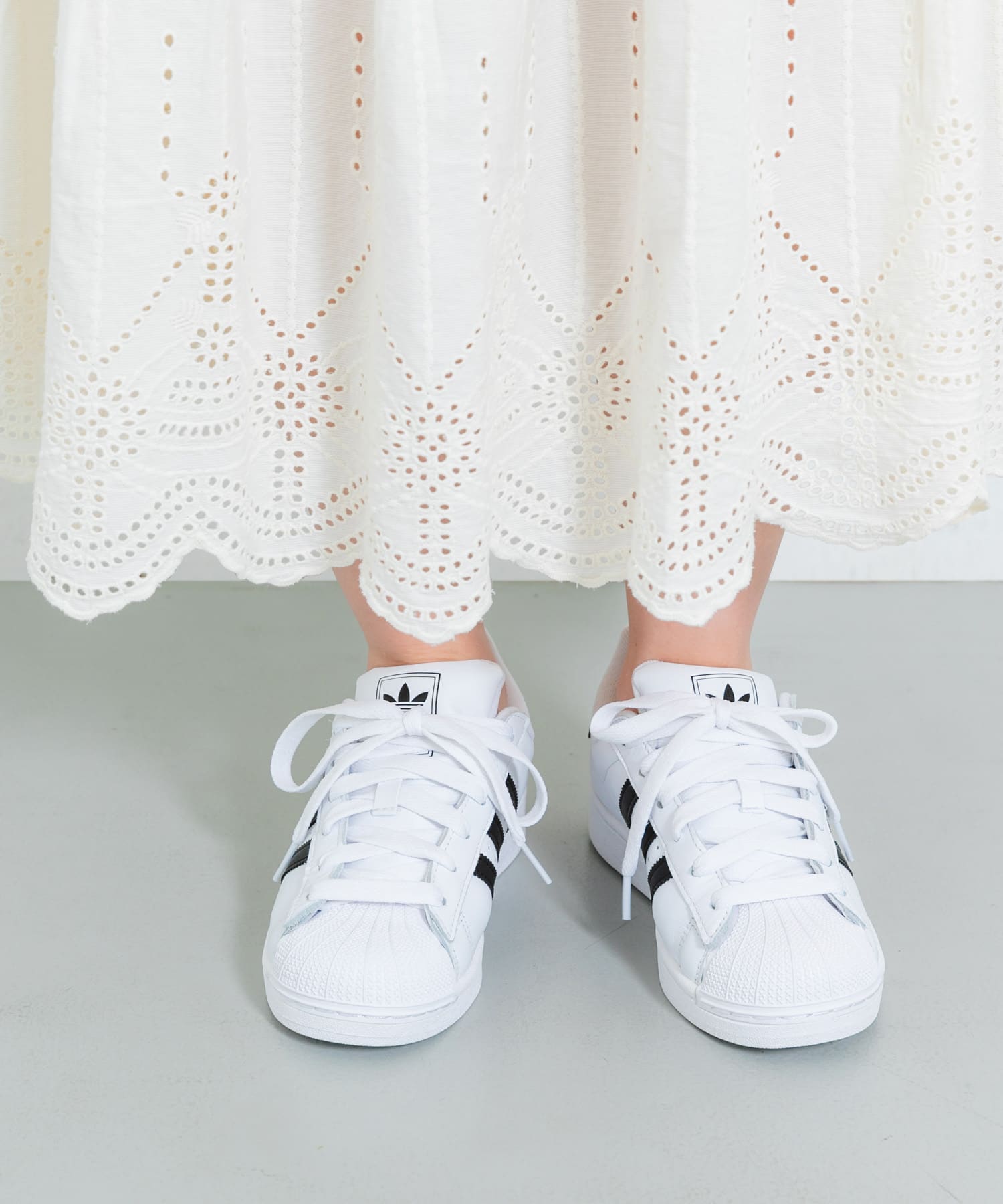 adidas　SUPERSTAR ll W フットウェアホワイト 23