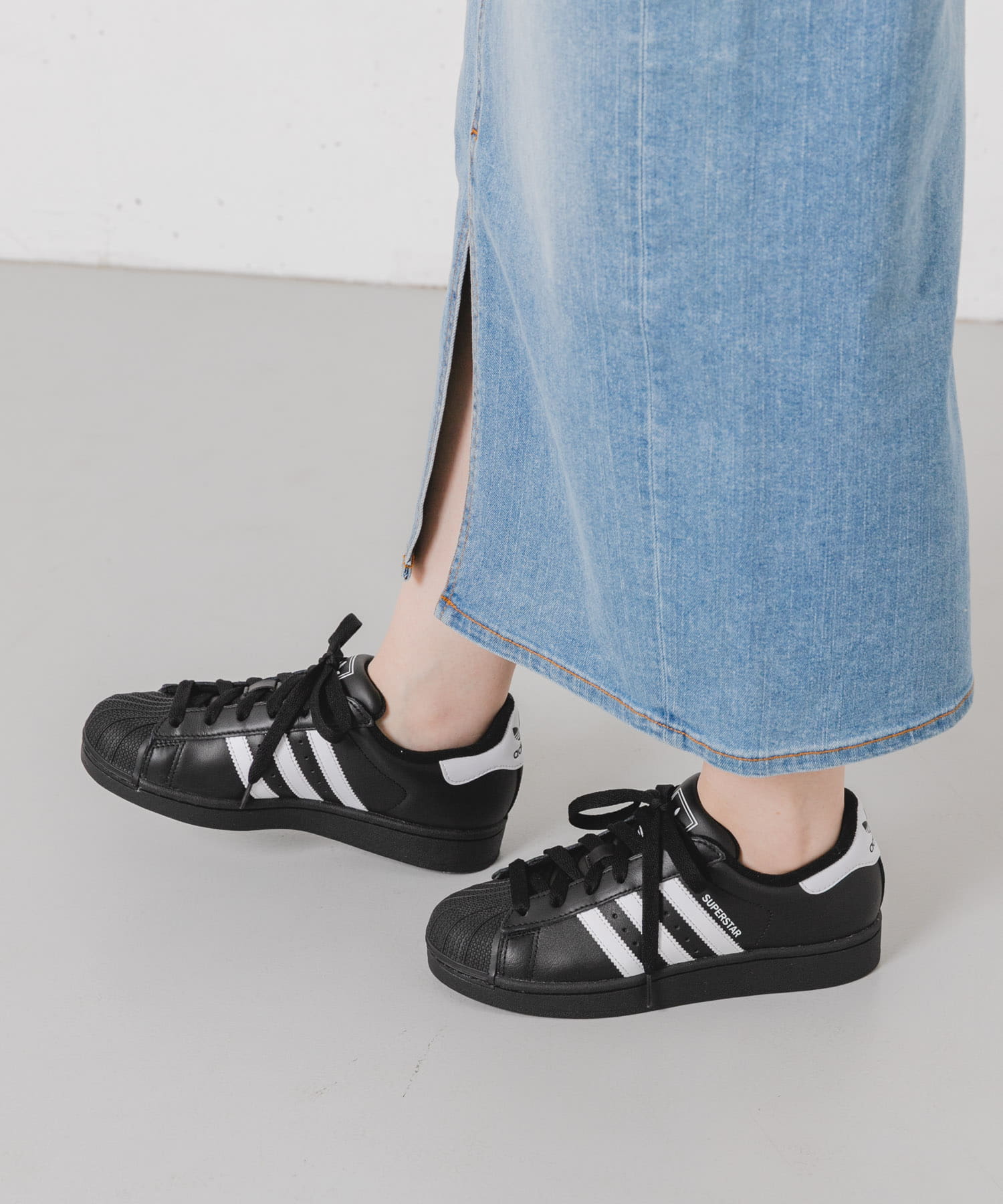 adidas　SUPERSTAR ll W コアブラック 23