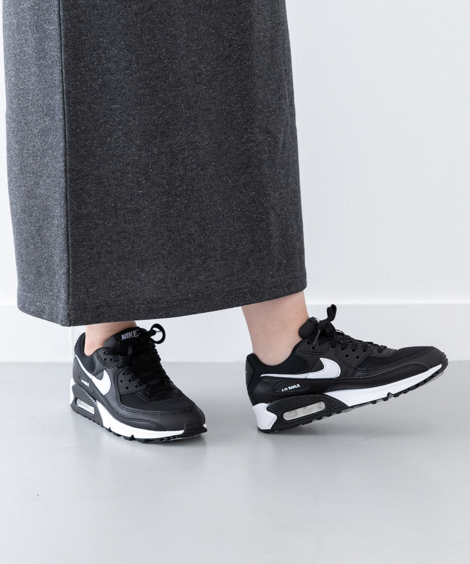 NIKE　ウィメンズエアマックス90 ブラック 23