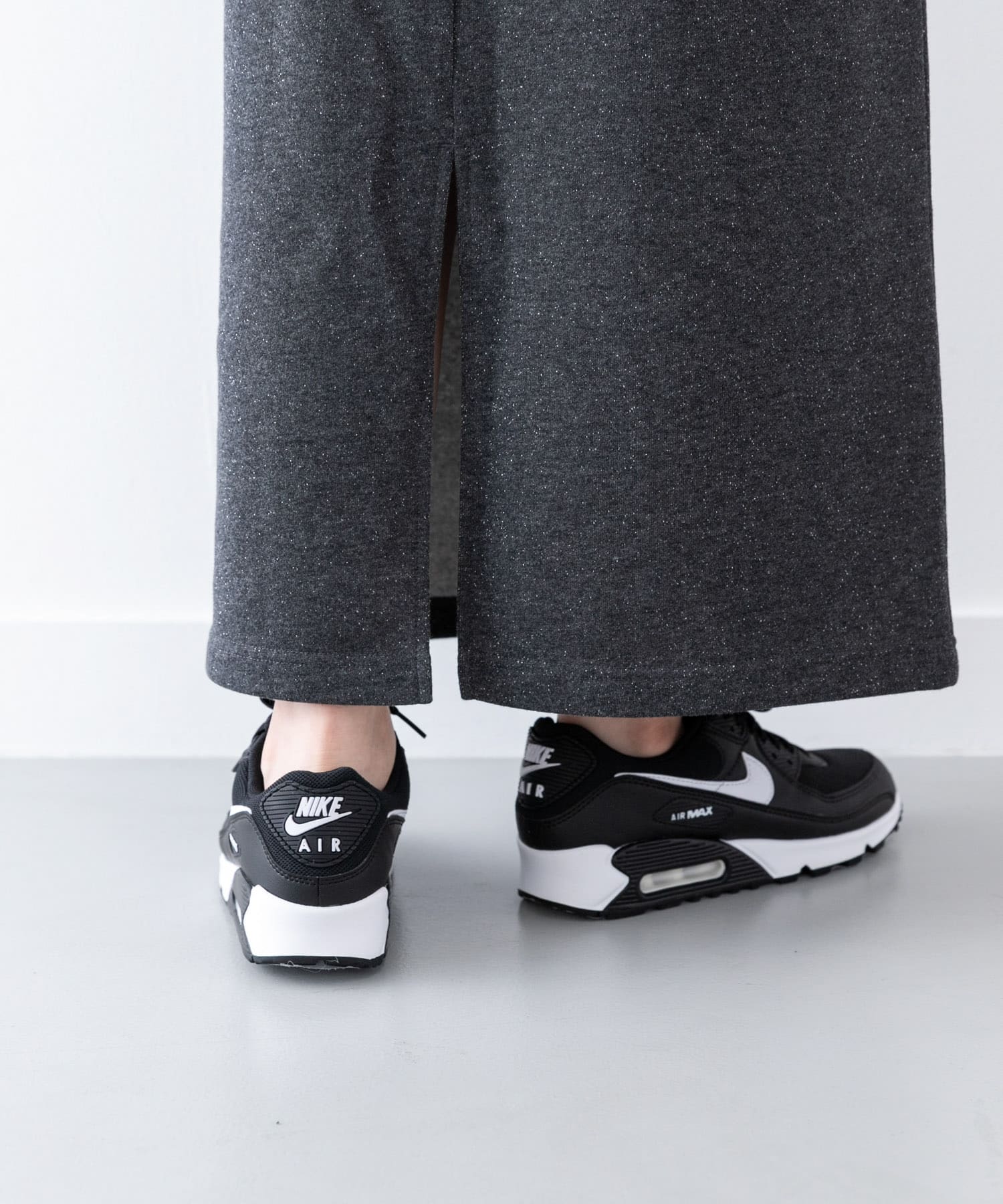 NIKE　ウィメンズエアマックス90 ブラック 23