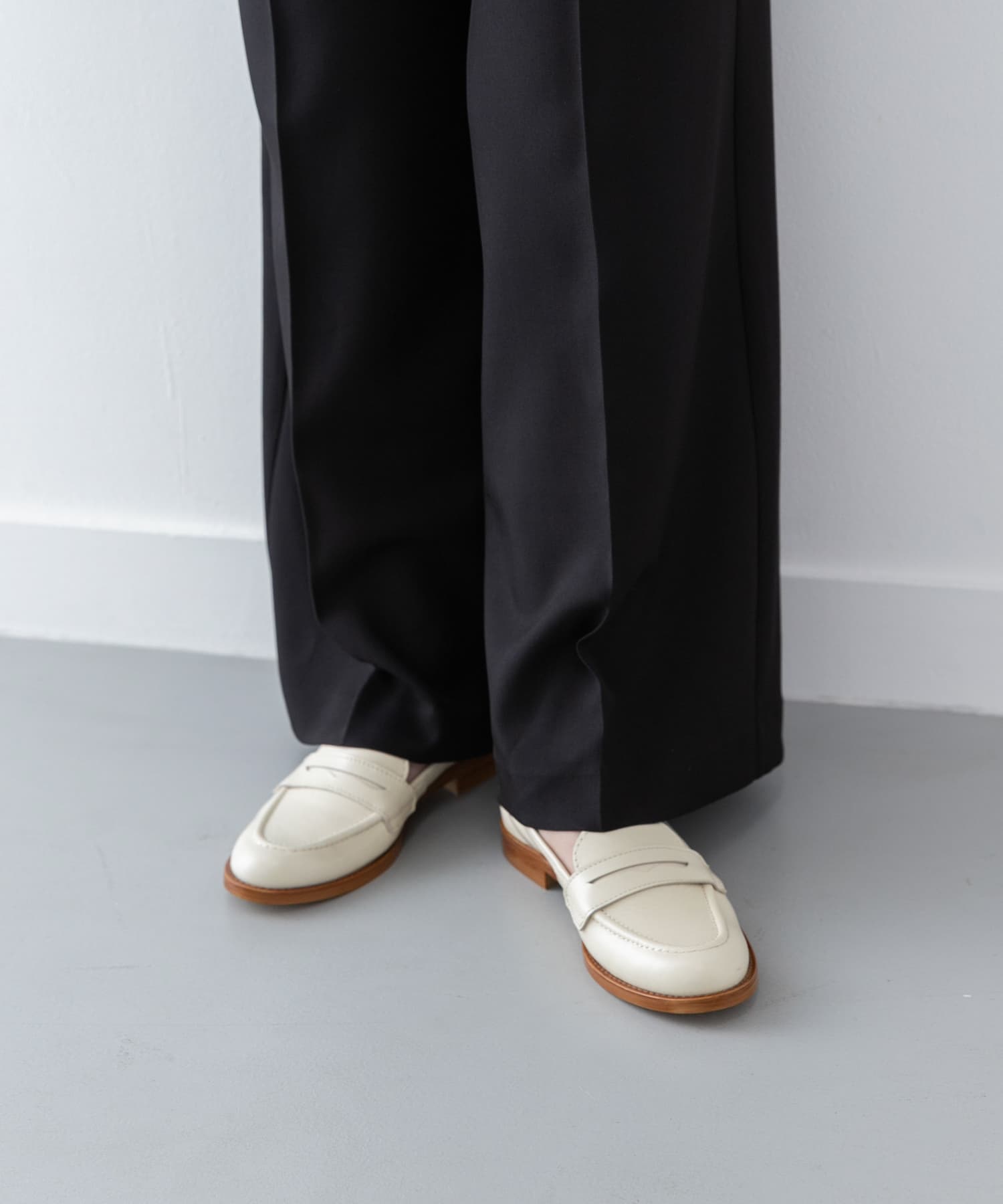 ENESS　レザーローファー BEIGE 37