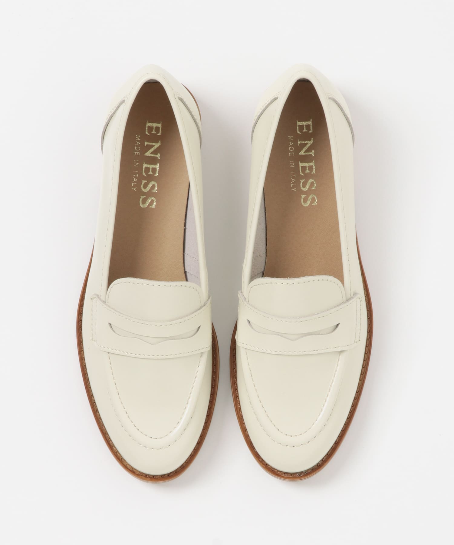 ENESS　レザーローファー BEIGE 37