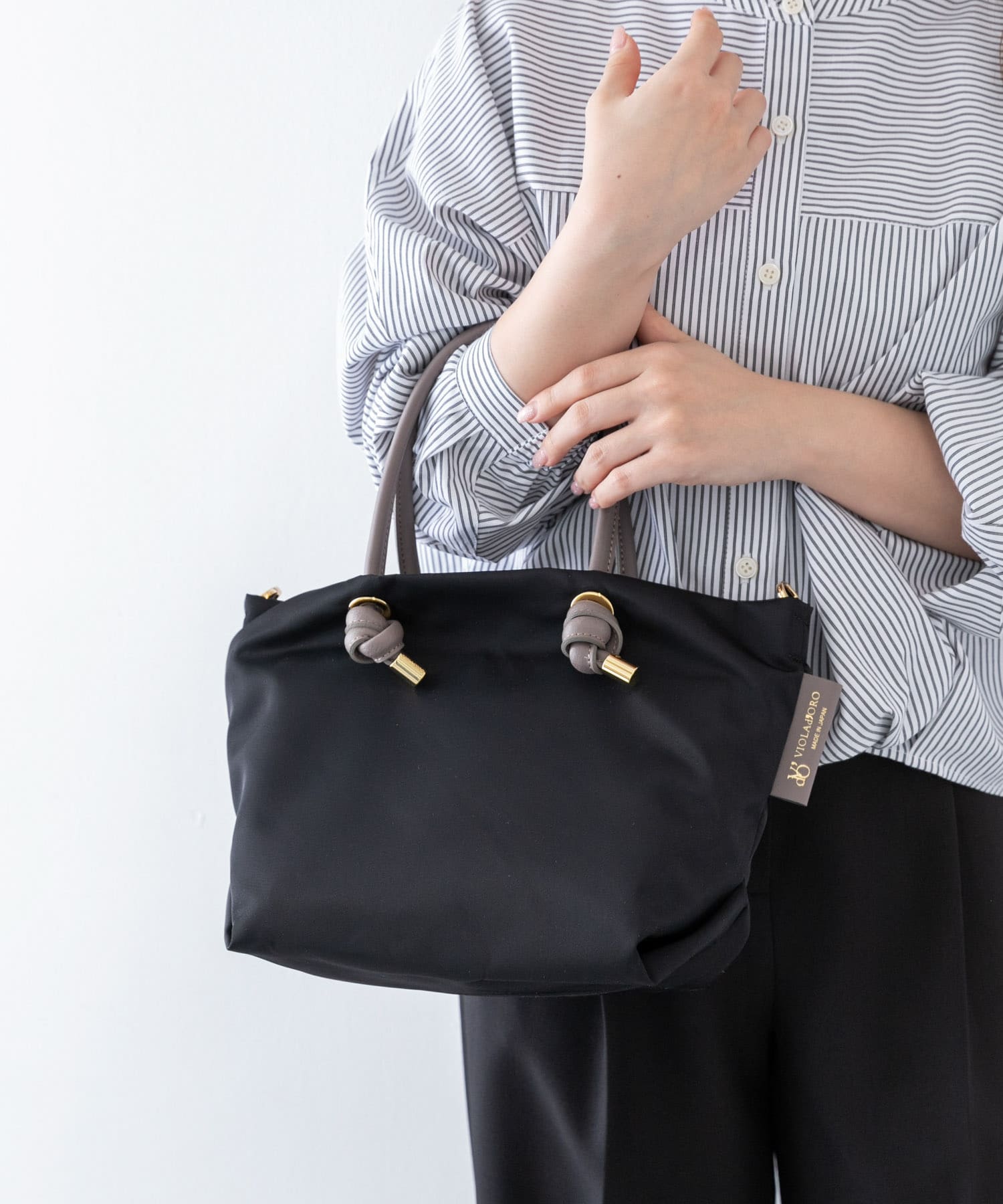 VIOLAd’ORO　BIANCA V-2174 blk×taupe one