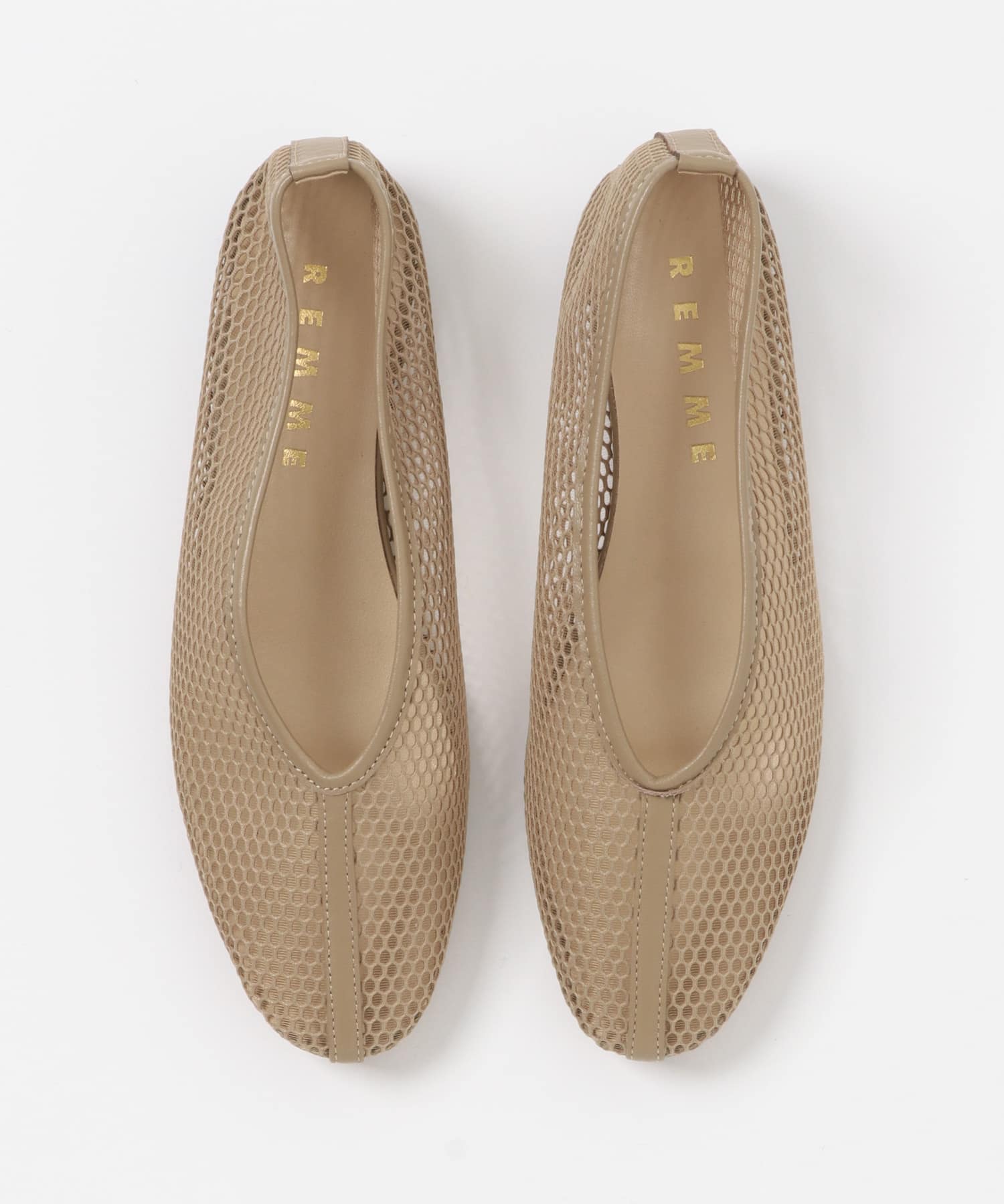 REMME　メッシュフラットシューズ BEIGE 37