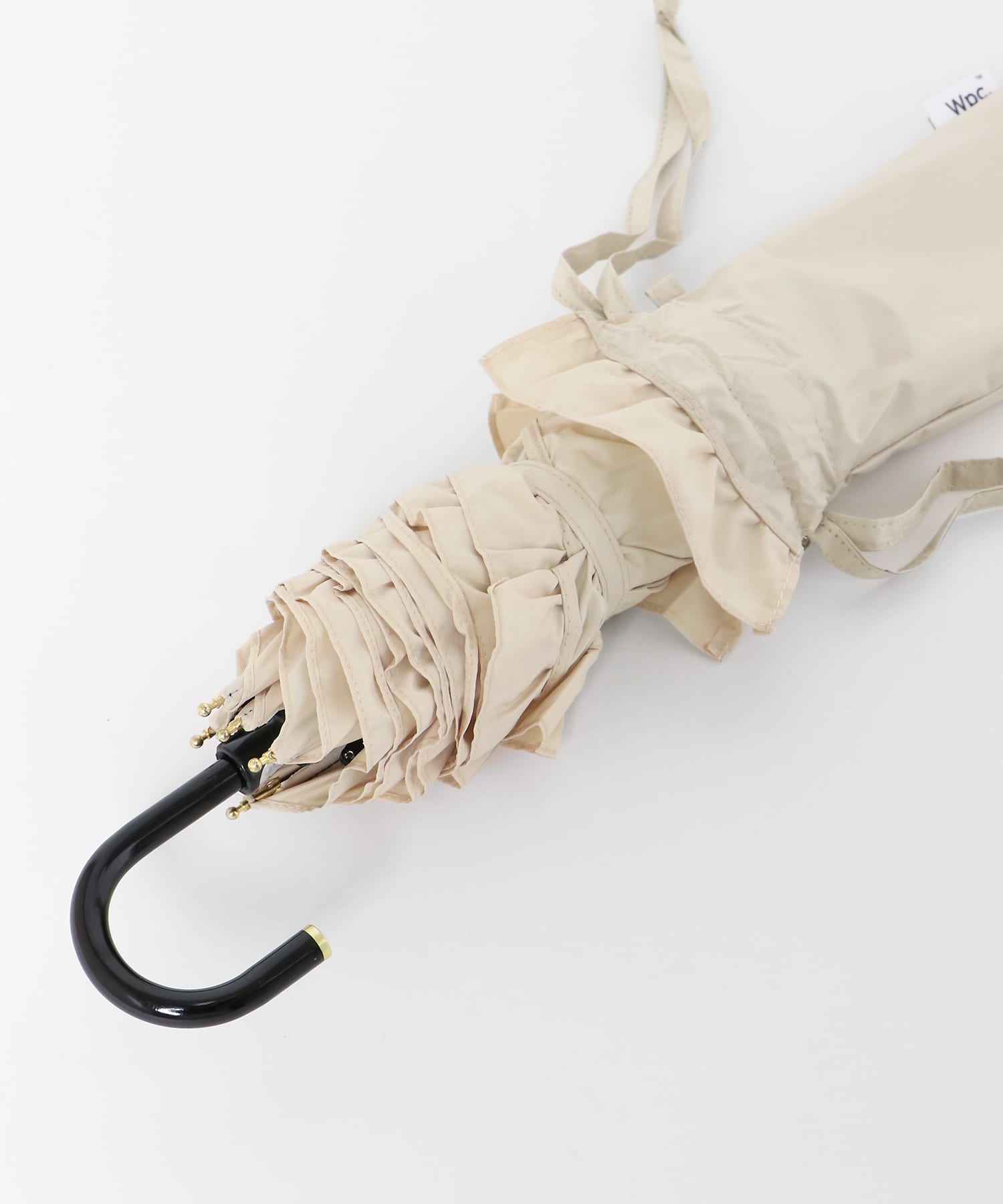 Wpc.　晴雨兼用クラシックフリルミニ ベージュ one