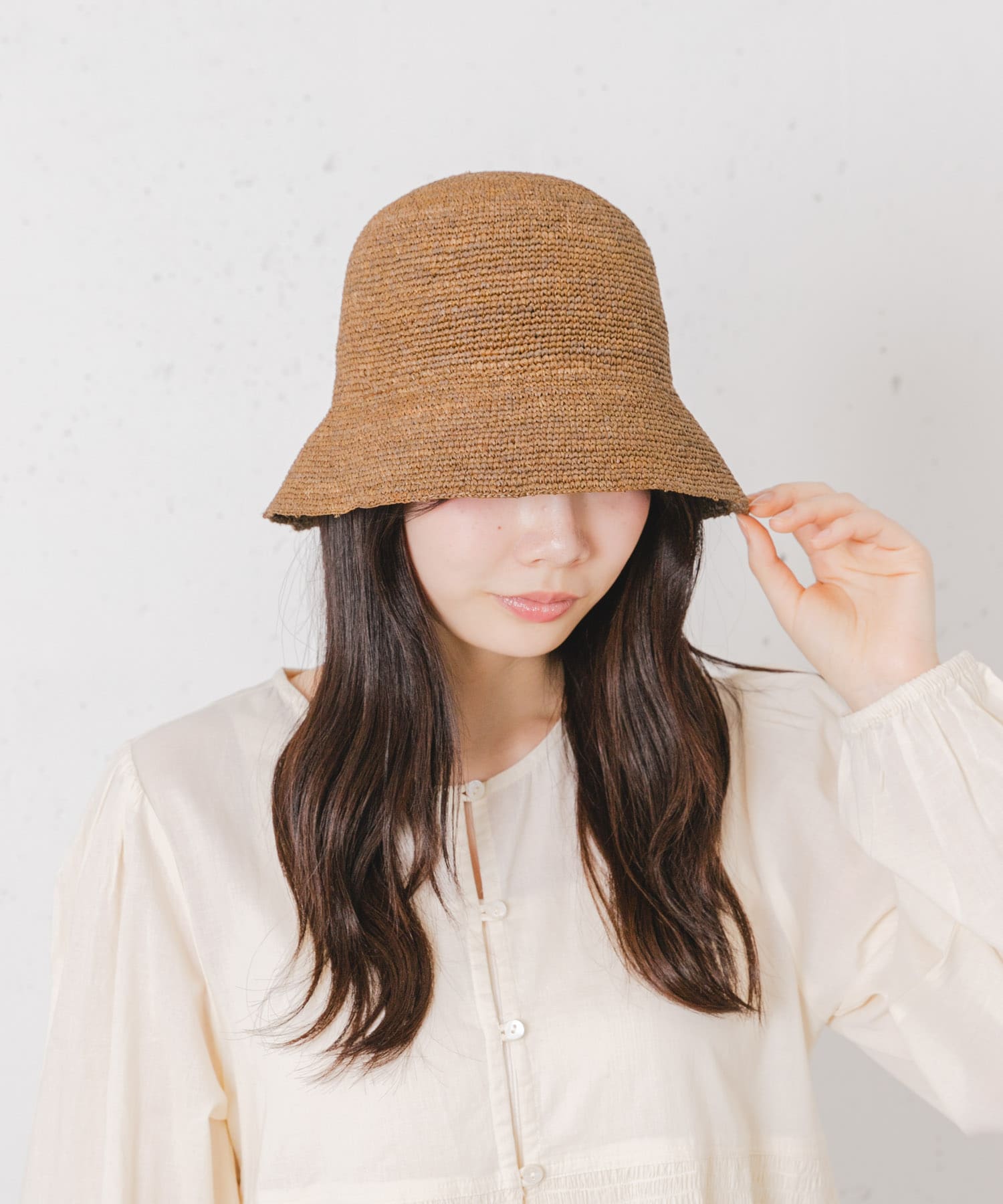 CONTROL FREAK　ラフィアバケットハット