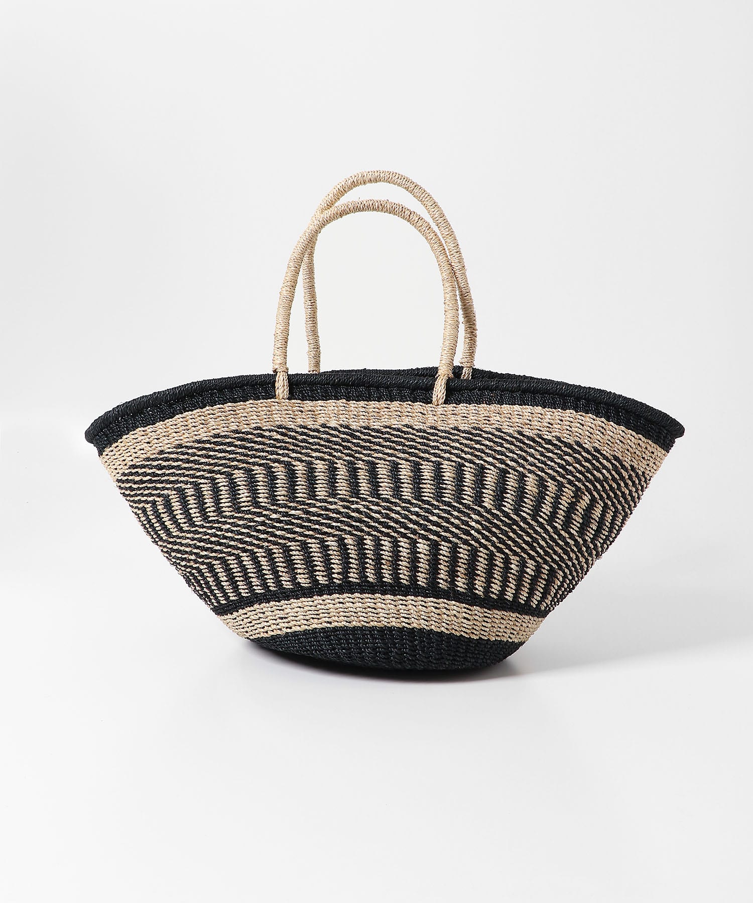The Bagmati　アバカカゴバッグ NAT/BLACK one