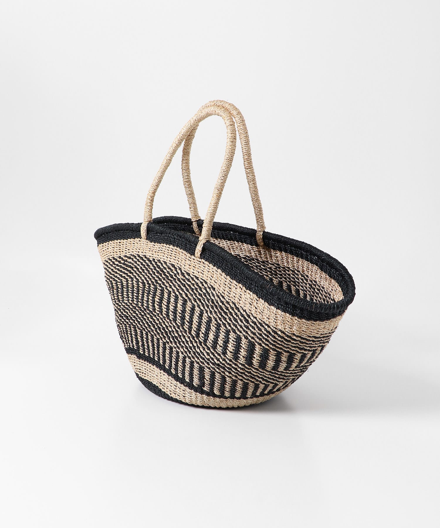 The Bagmati　アバカカゴバッグ NAT/BLACK one