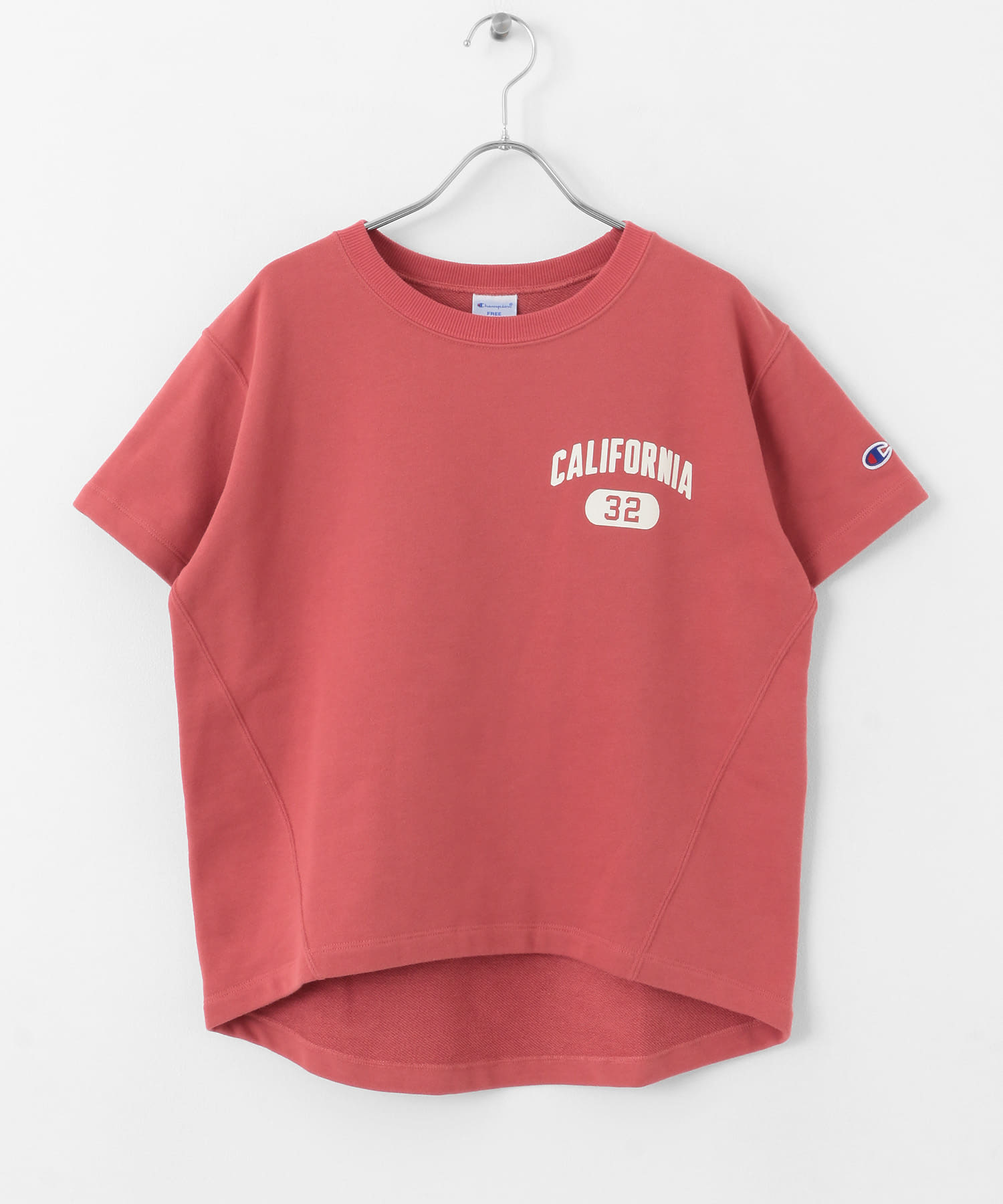 『別注』Champion×Sonny Label　ラウンドヘムスウェットTシャツ レッドブリック FREE