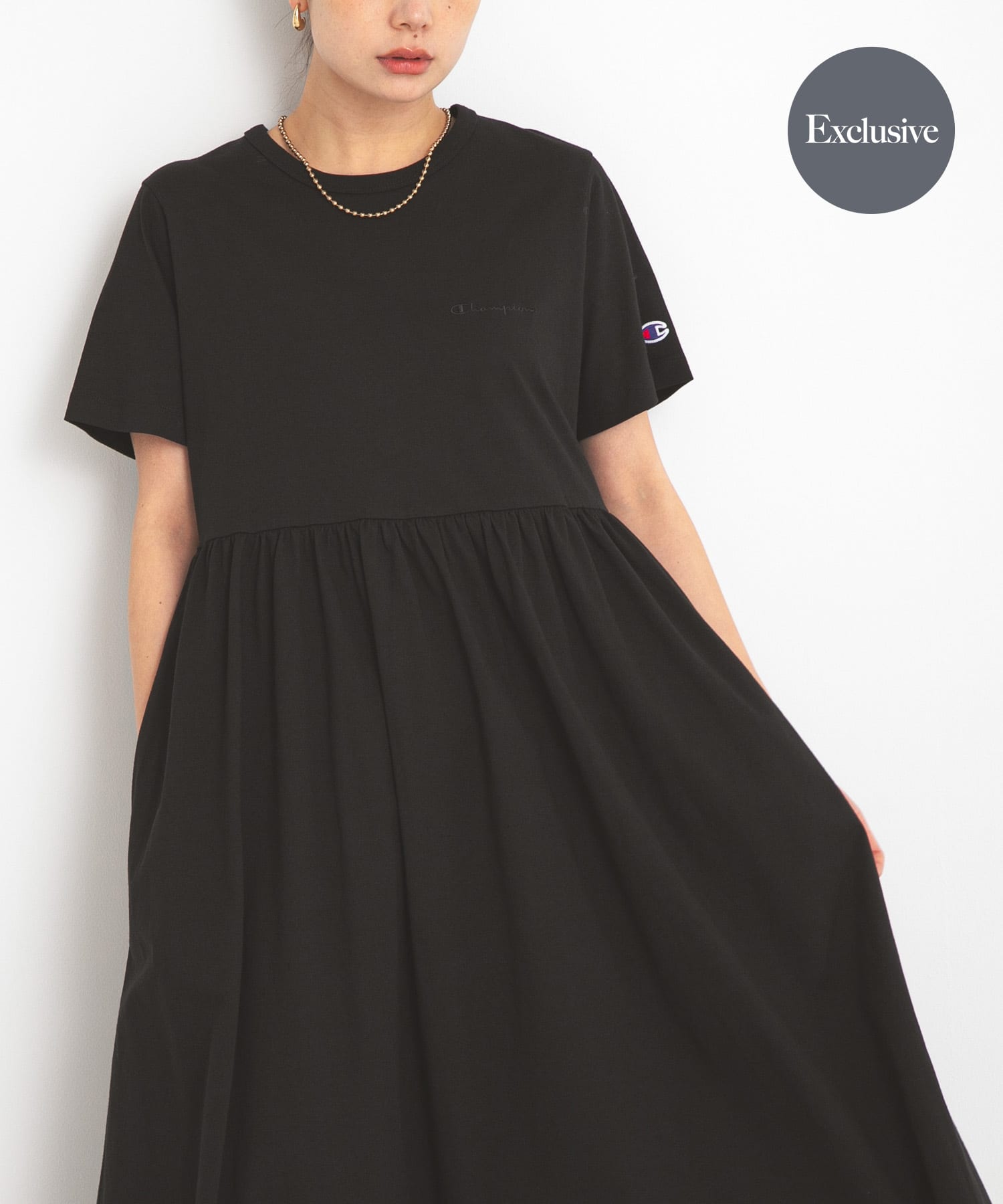 別注』Champion×Sonny Label ギャザーワンピース(FREE オフブラック