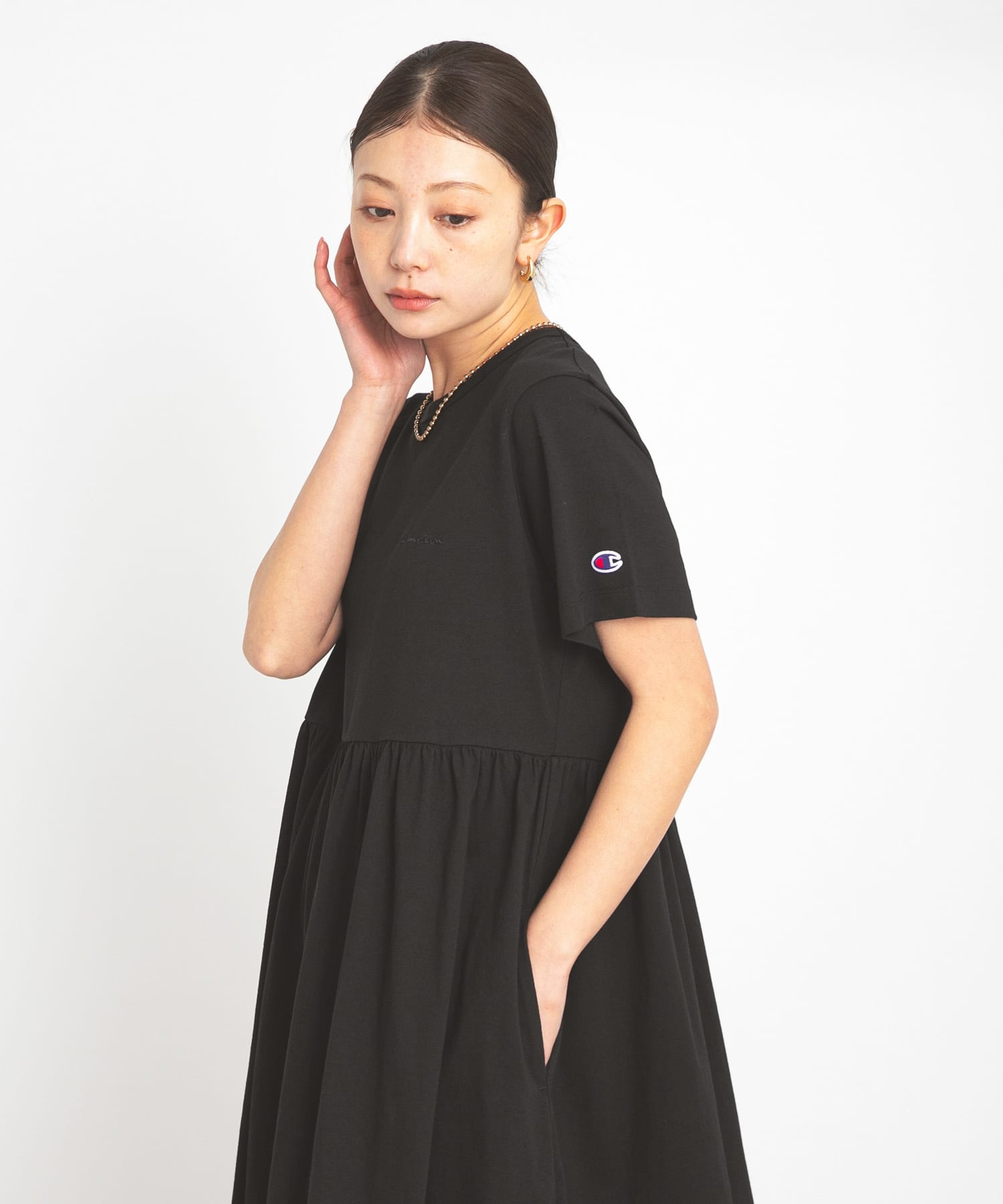 別注』Champion×Sonny Label ギャザーワンピース(FREE オフブラック