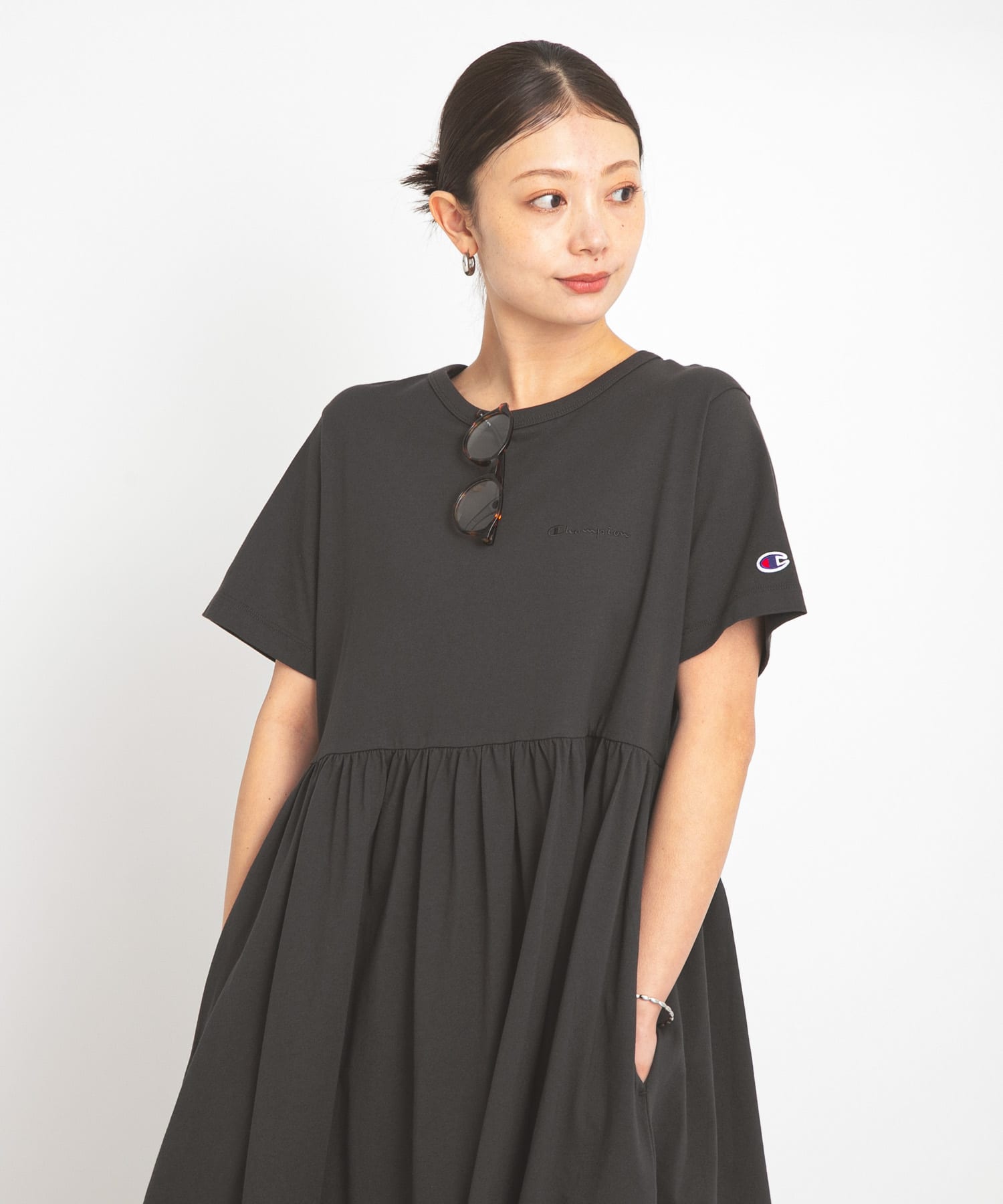 別注』Champion×Sonny Label ギャザーワンピース(FREE オフブラック
