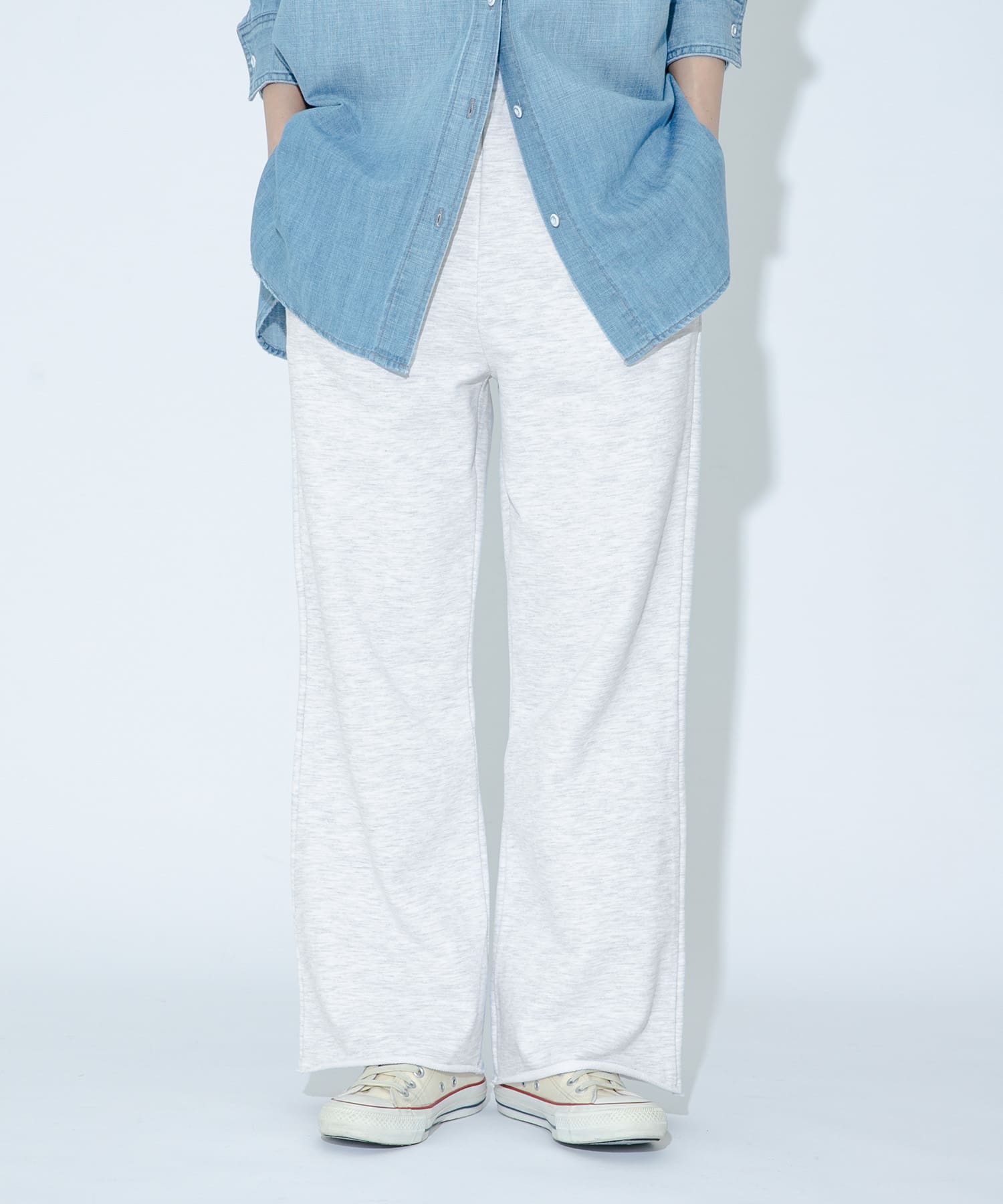 GLASSY SEA　sweat flare pants