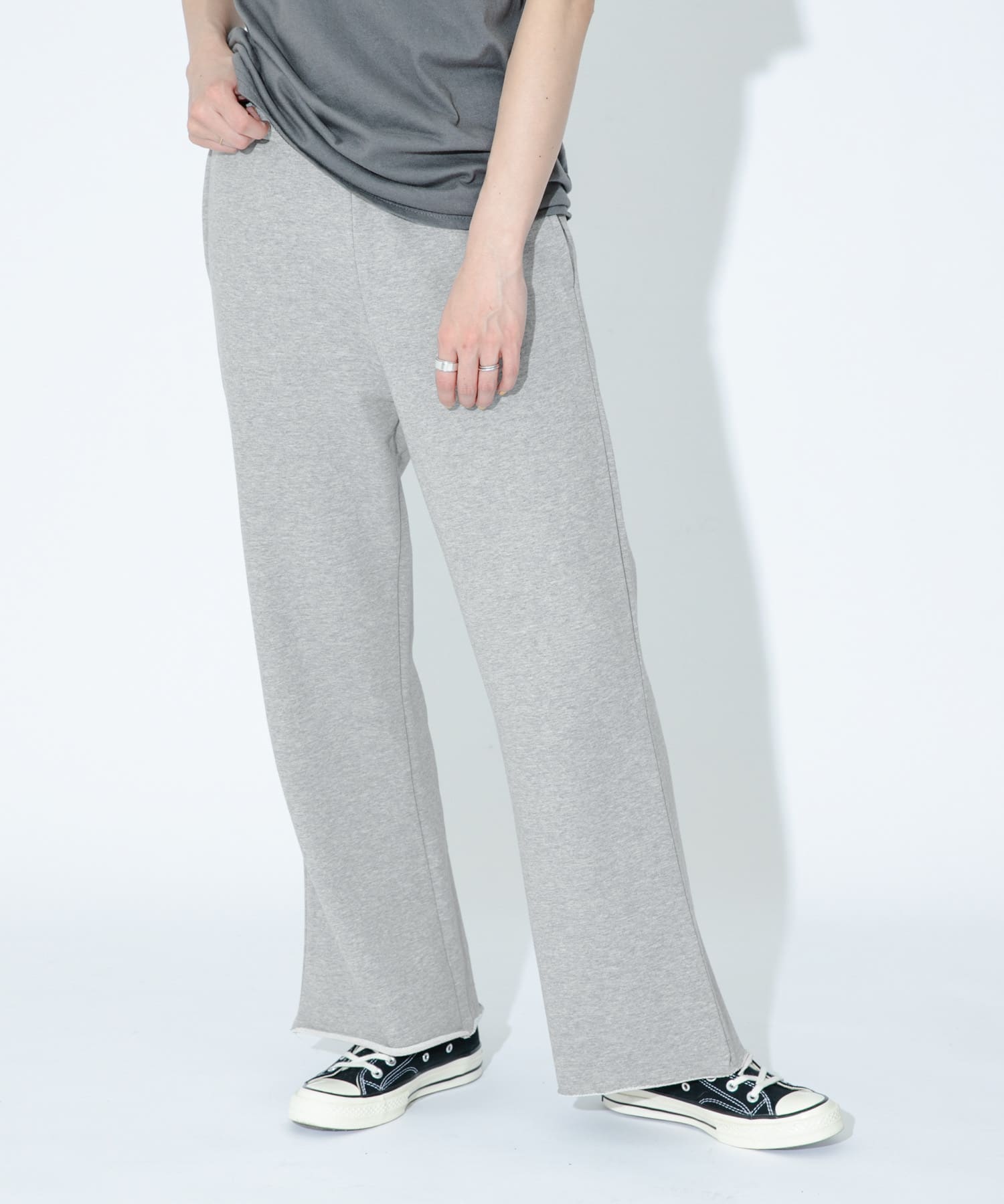 GLASSY SEA　sweat flare pants