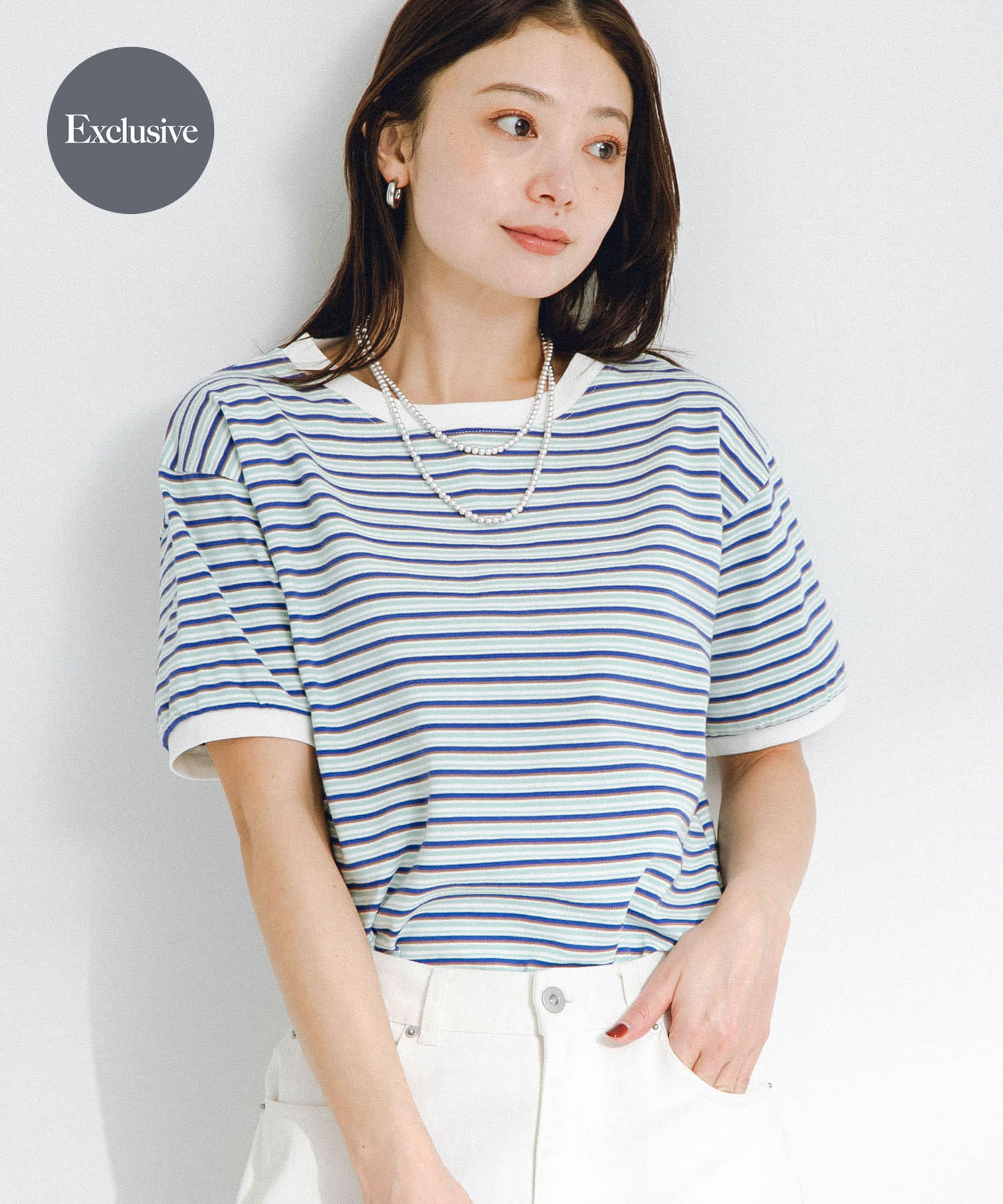 『別注』STAR&STRIPE×Sonny Label　マルチボーダーTシャツ