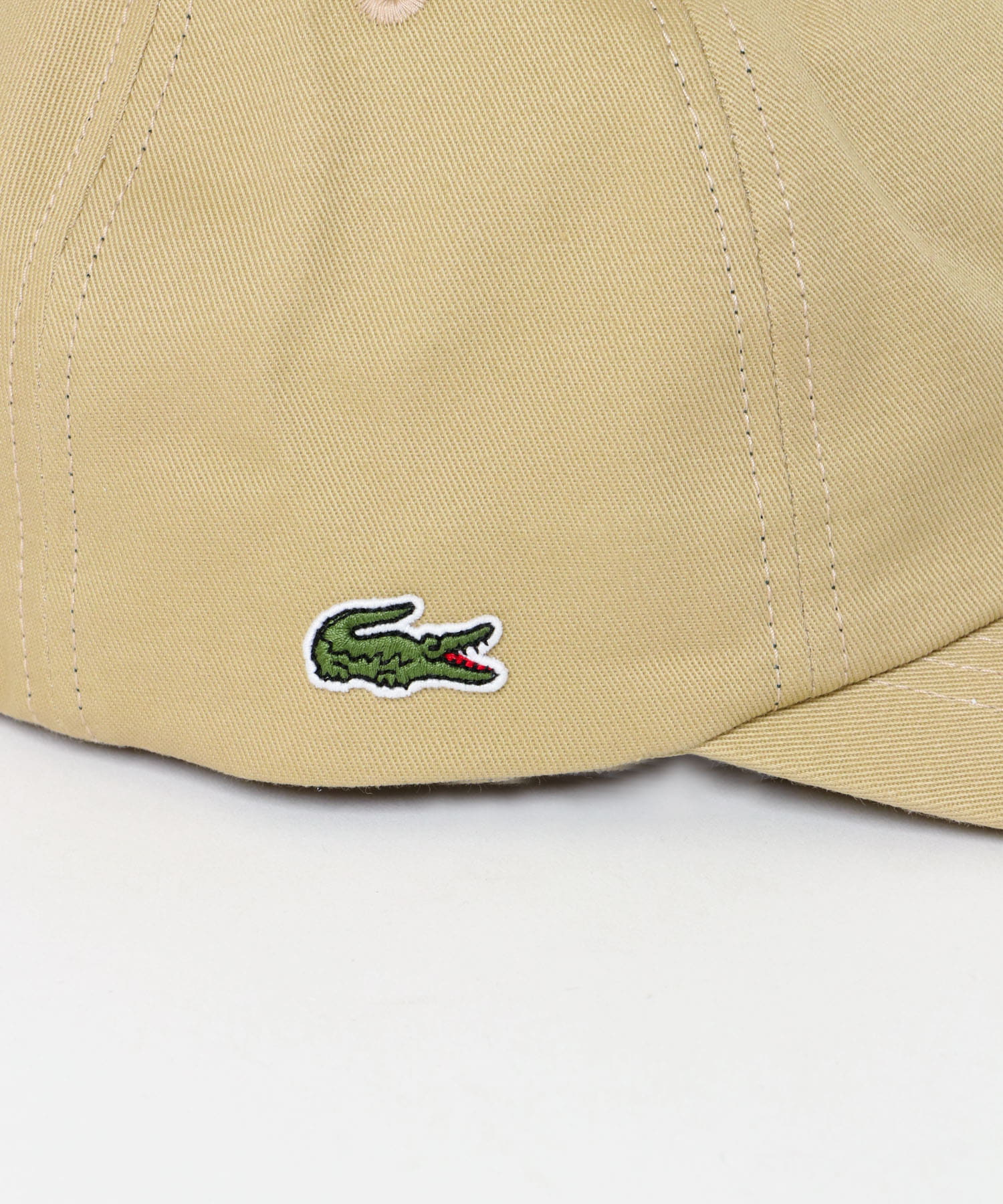 LACOSTE　Lキャップ BEIGE one