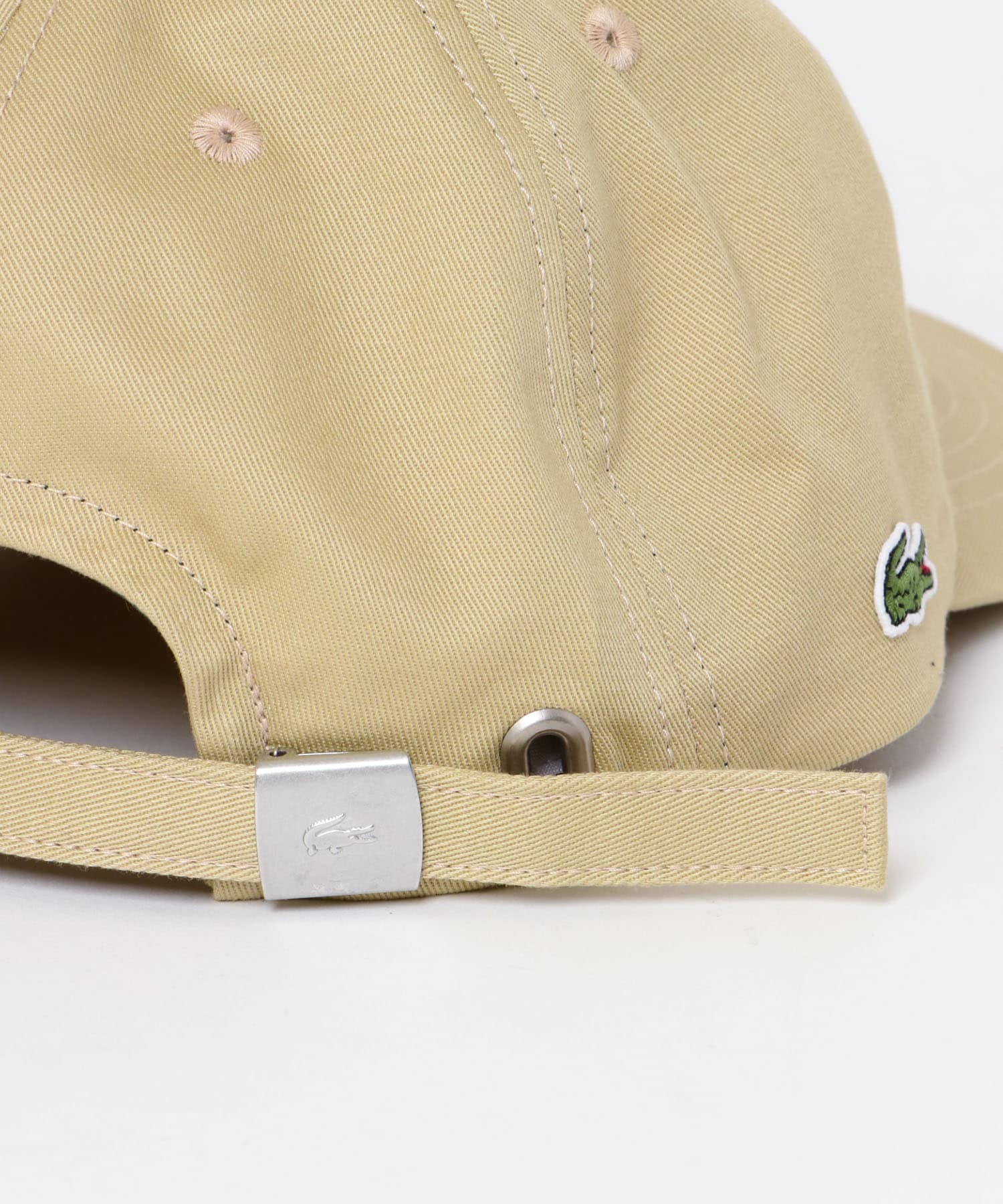 LACOSTE　Lキャップ BEIGE one