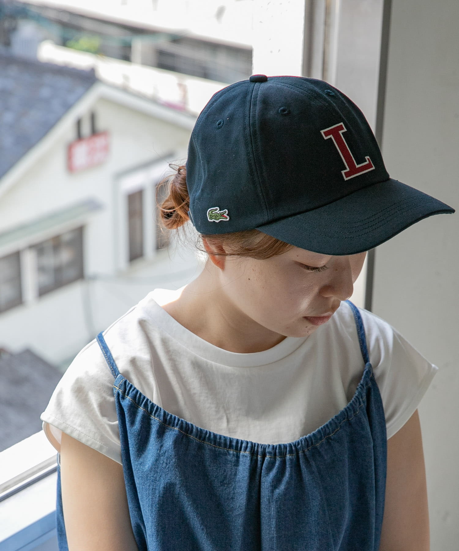 LACOSTE　Lキャップ NAVY one