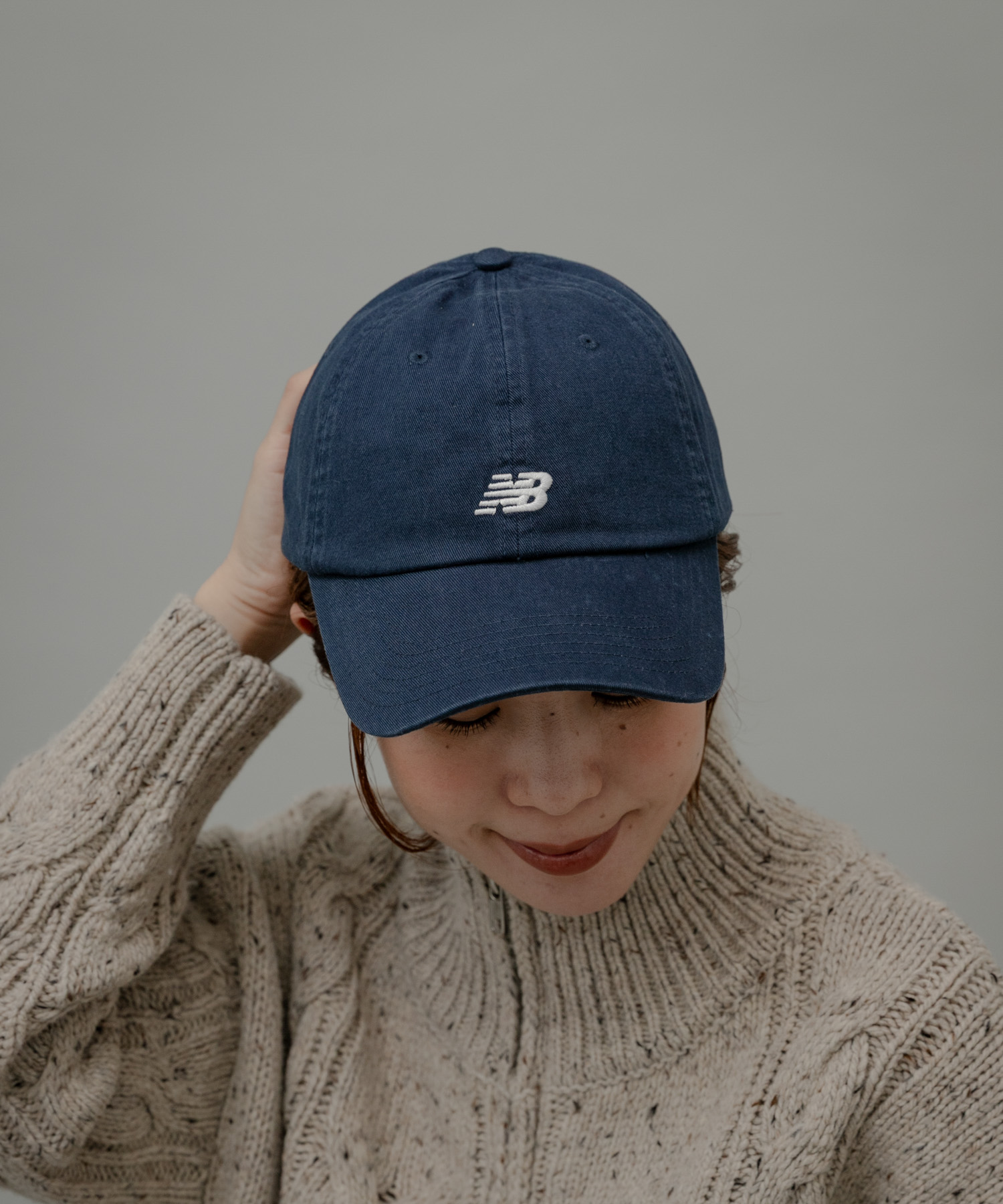 NEW BALANCE　6パネルクラシックキャップ ネイビー one