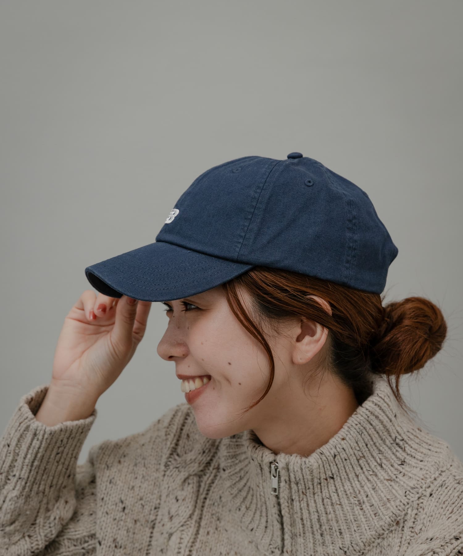 NEW BALANCE　6パネルクラシックキャップ ネイビー one