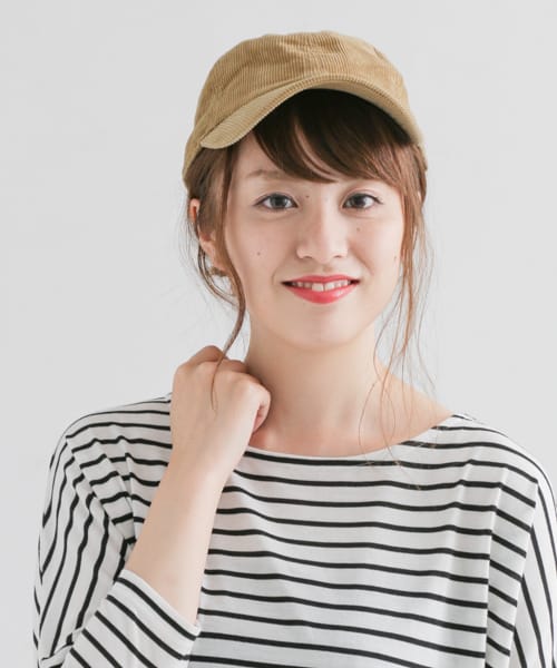 NEWHATTAN　CAP CORDUROY ダークブラウン one