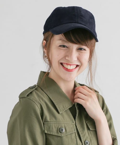 NEWHATTAN　CAP CORDUROY ダークブラウン one
