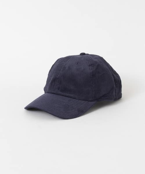 NEWHATTAN　CAP CORDUROY ネイビー one
