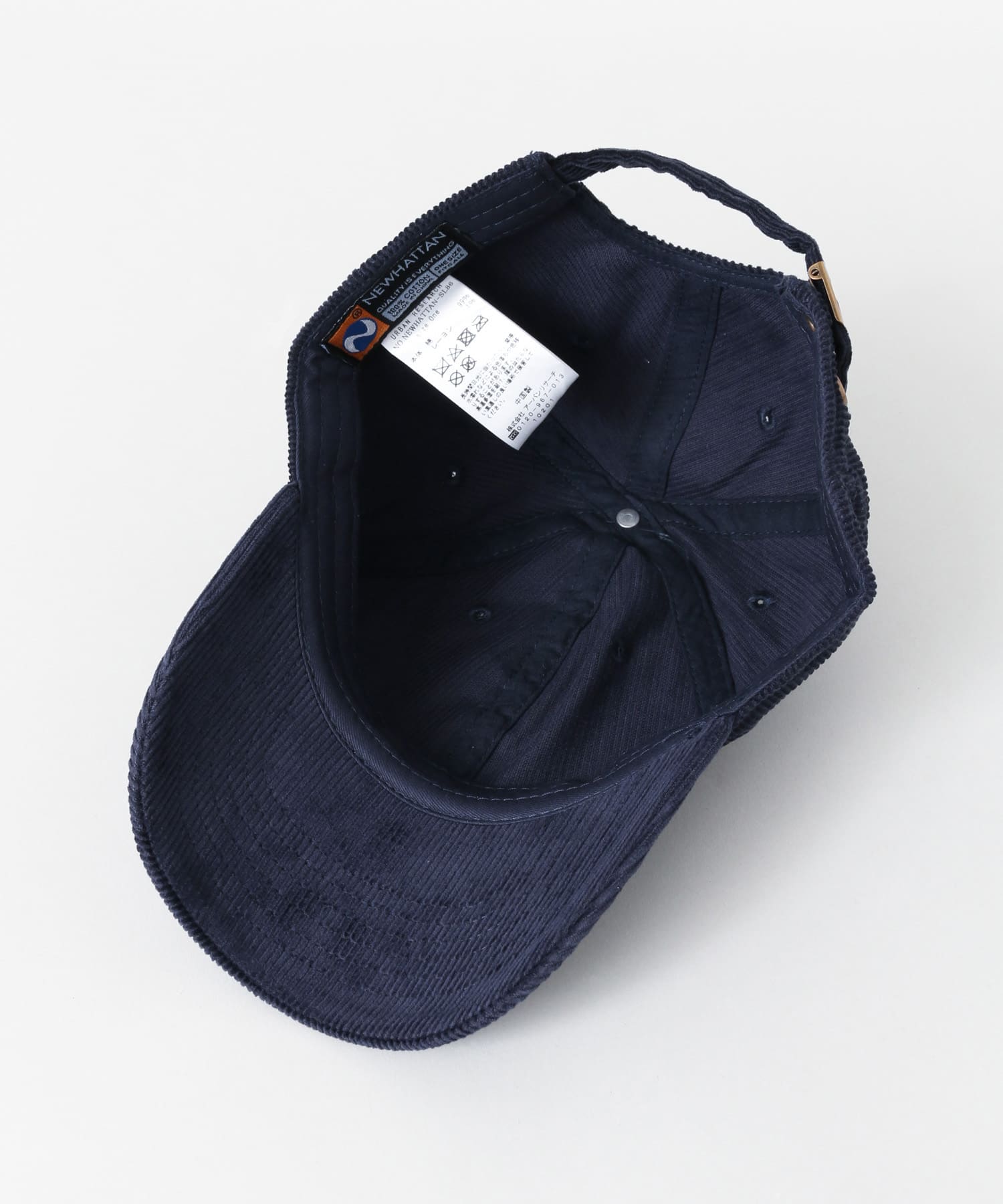 NEWHATTAN　CAP CORDUROY ネイビー one