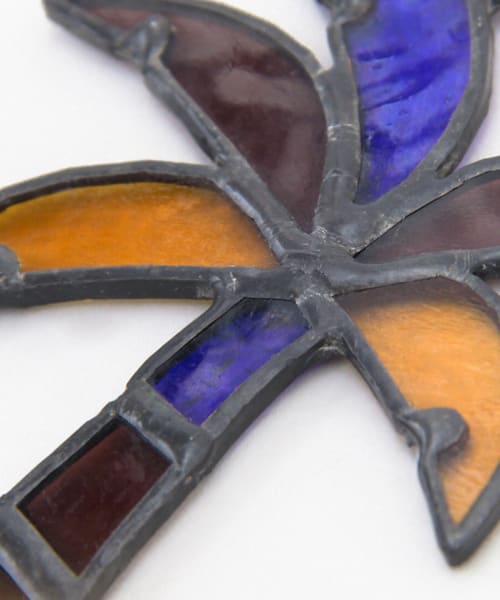 MADE BY SEVEN　SUNCATCHER STAINED GLASS GREEN one