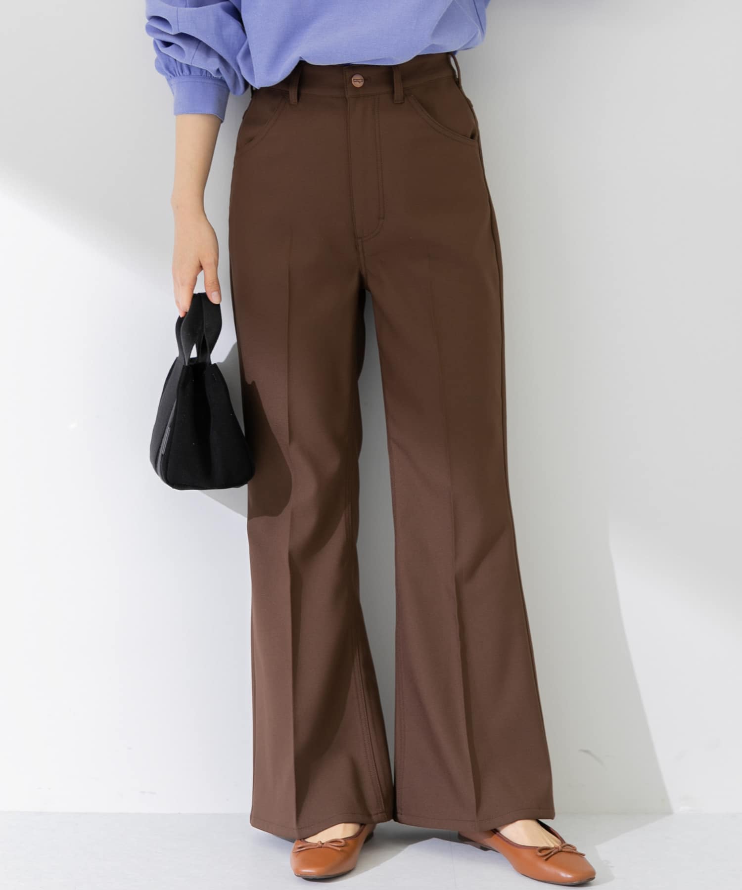 『別注』Wrangler×Sonny Label　ランチャーフレアパンツ ブラウン XS