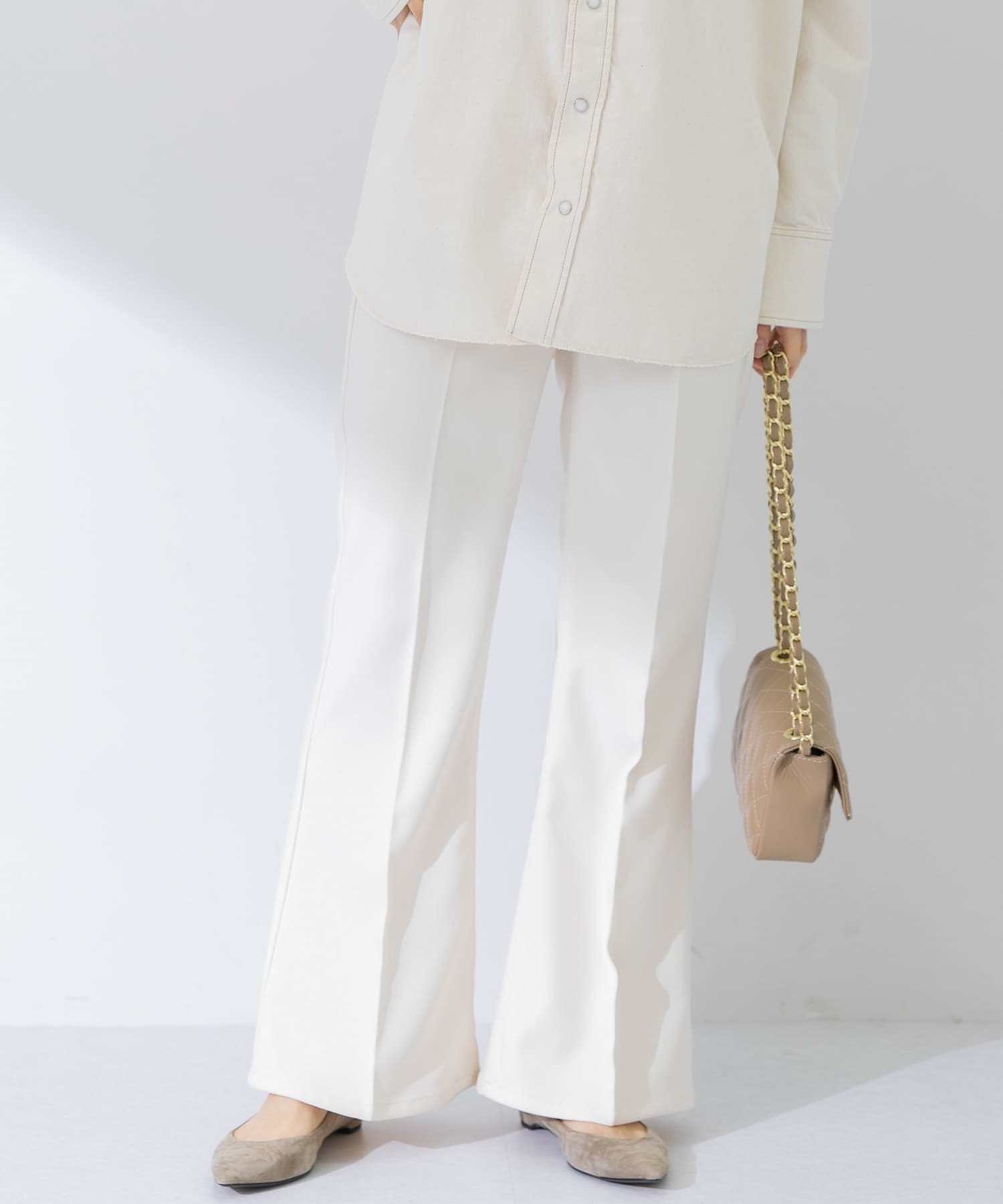 『別注』Wrangler×Sonny Label　ランチャーフレアパンツ オフ XS