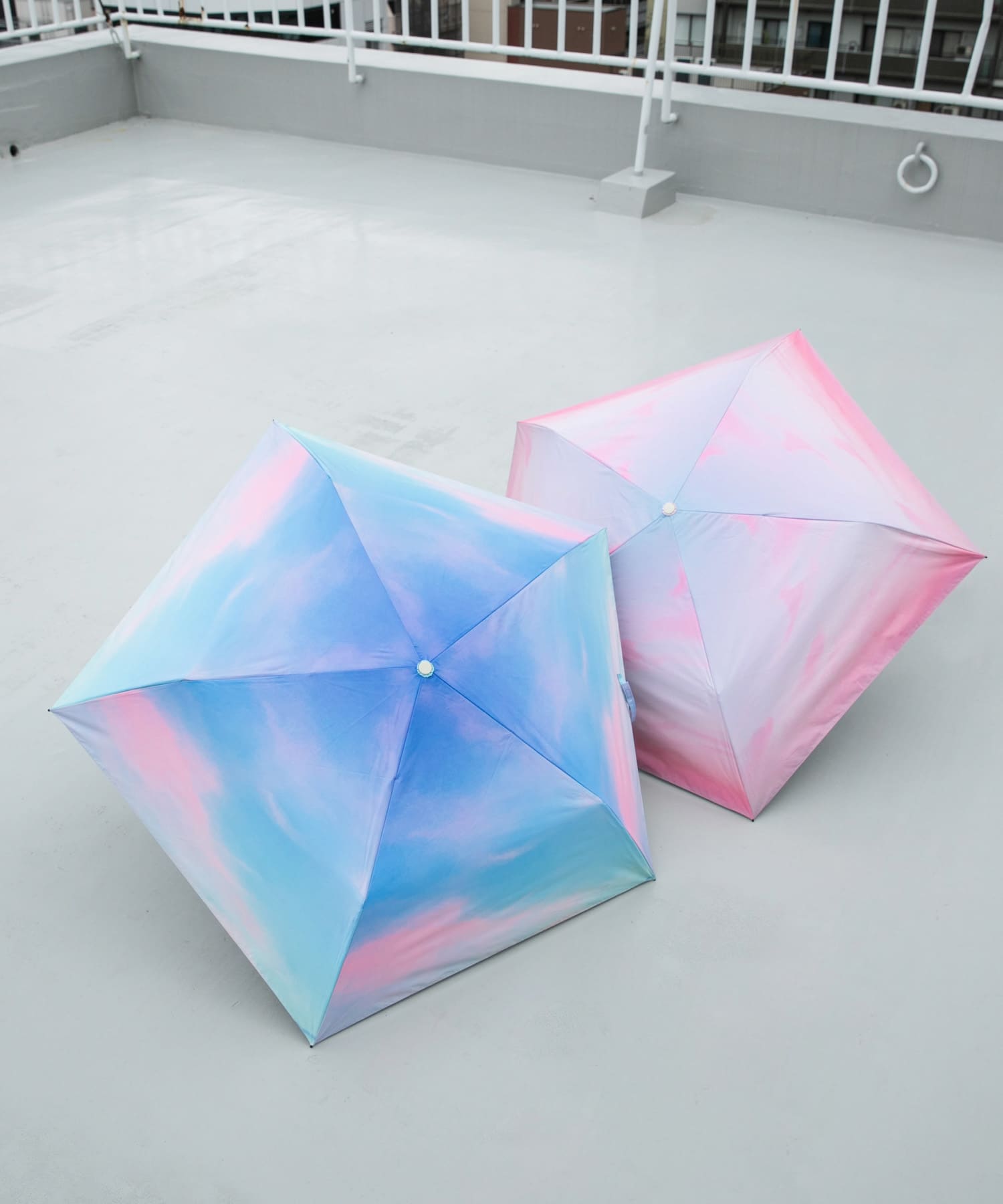 【晴雨兼用】Wpc.　遮光軽量サンセットMINI BLU FREE