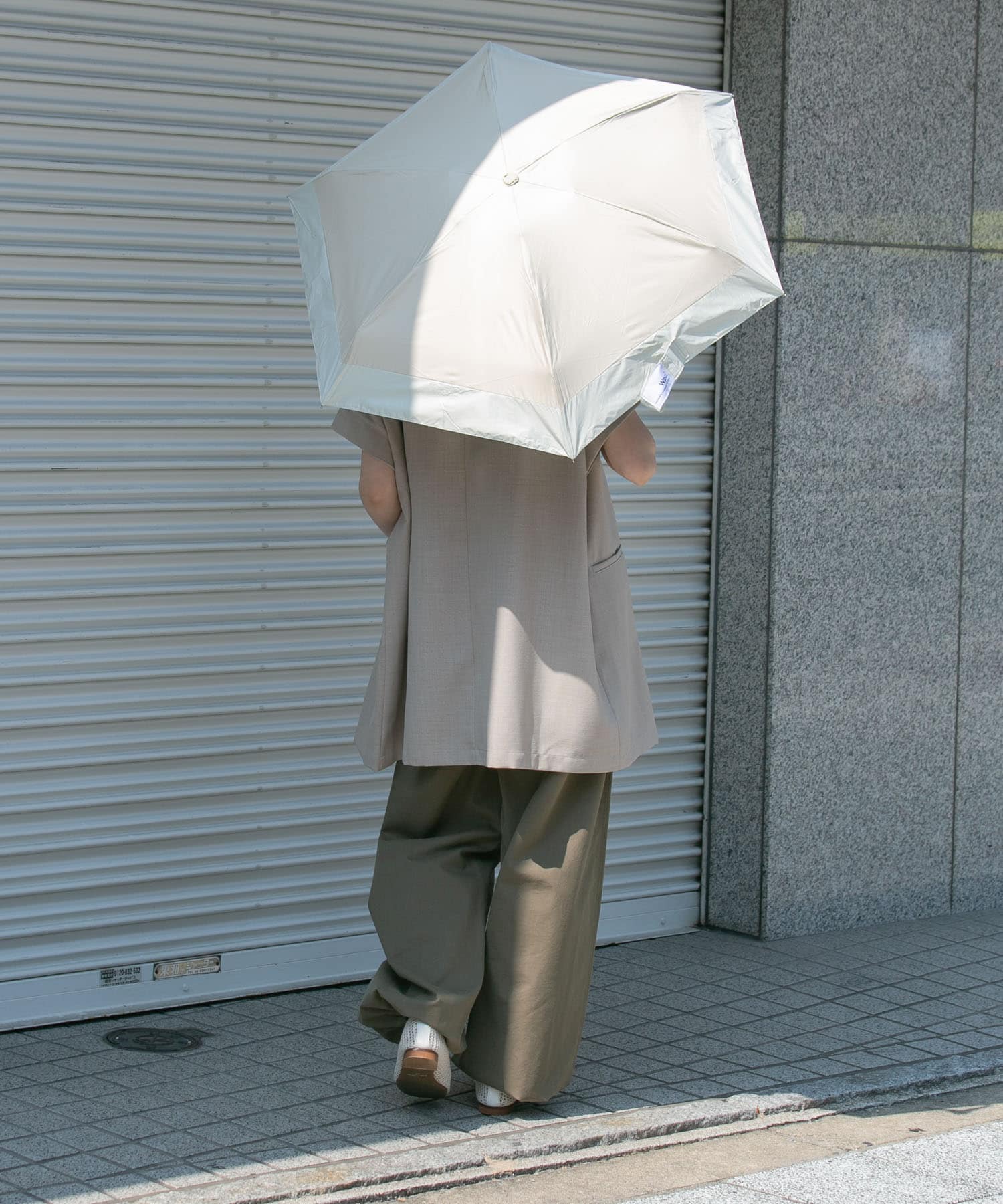 Wpc.　UV100%折り畳み傘 BEG FREE