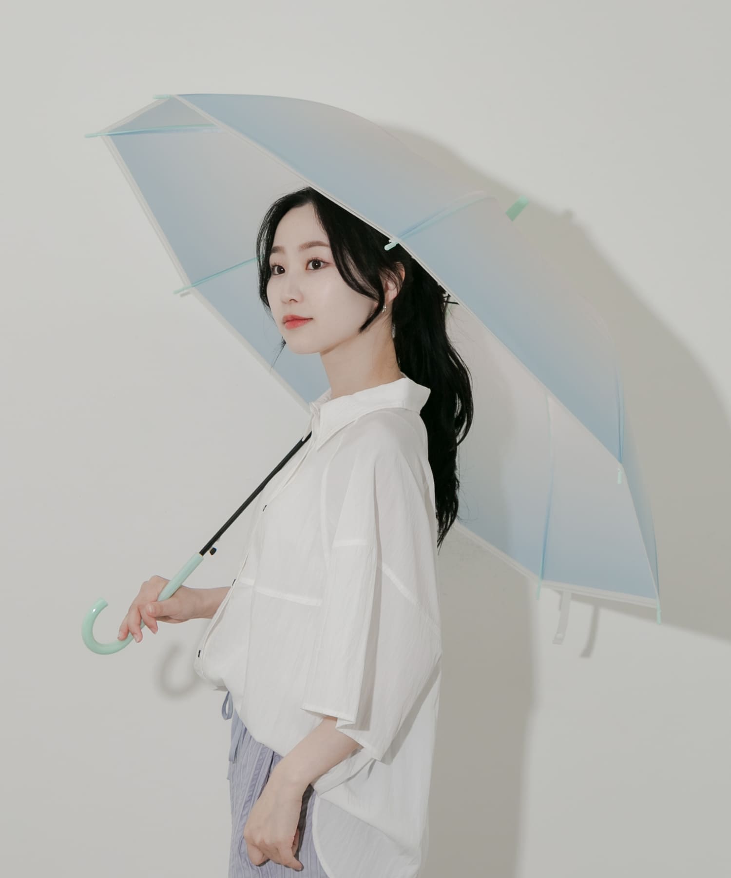 グラデーションEVAビニール傘 MNT/BLU FREE