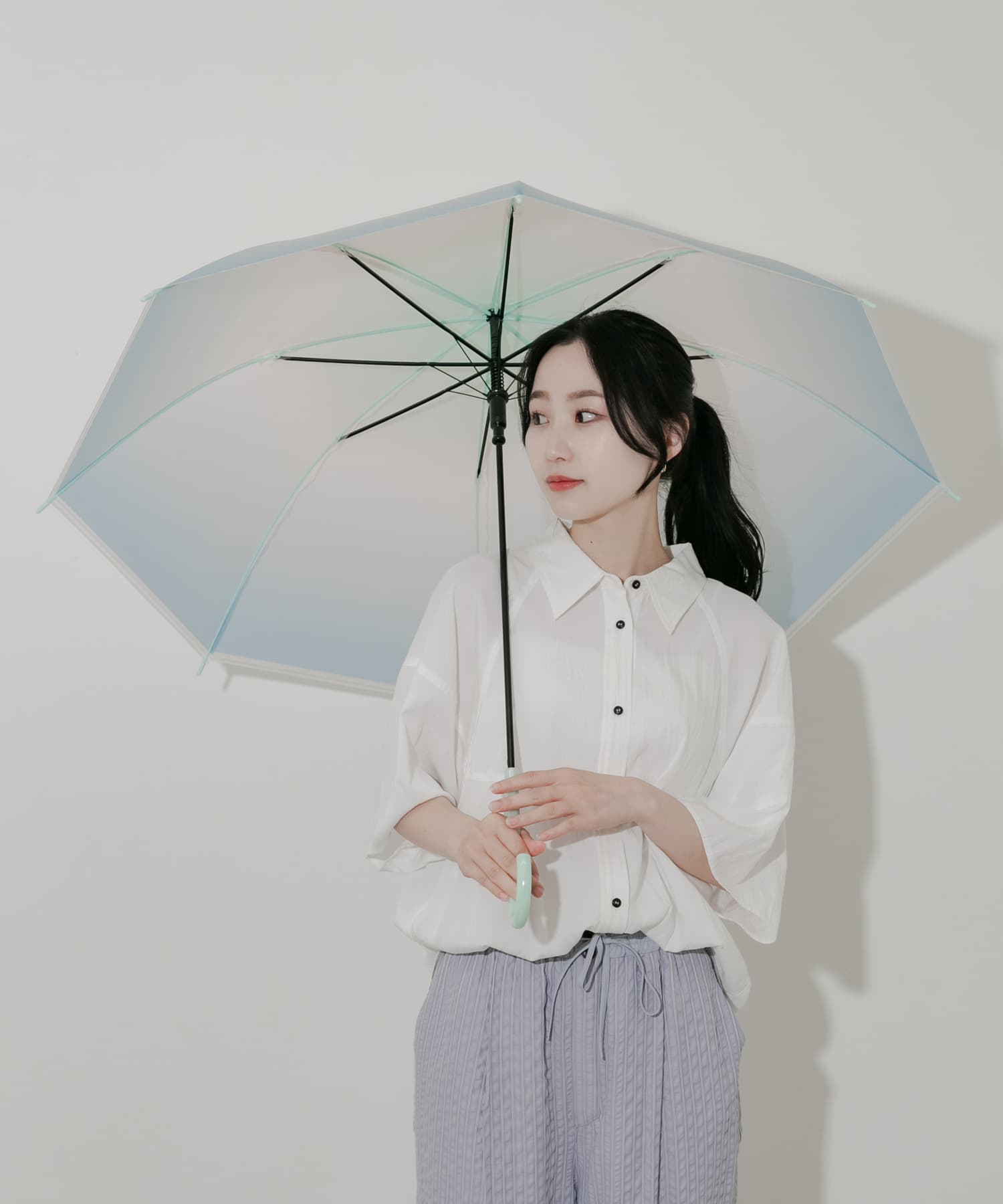 グラデーションEVAビニール傘 MNT/BLU FREE