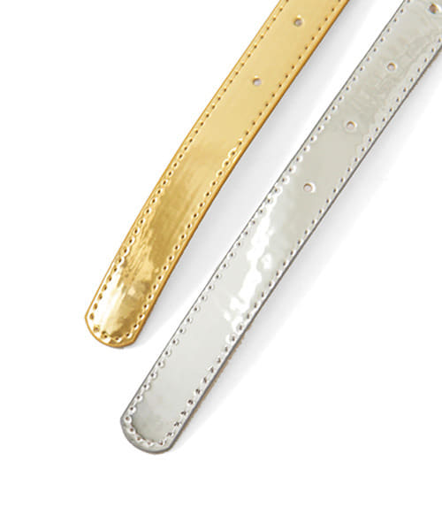 メタリックベルト ゴールド One