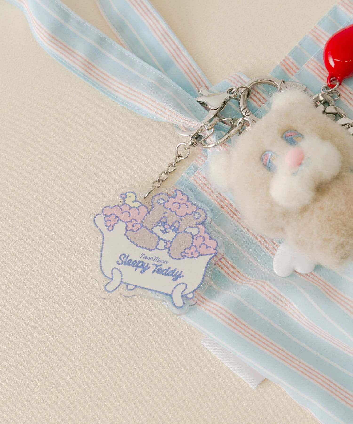 『WEB/一部店舗限定』NEONMOON　Bath KEY HOLDER BRN -