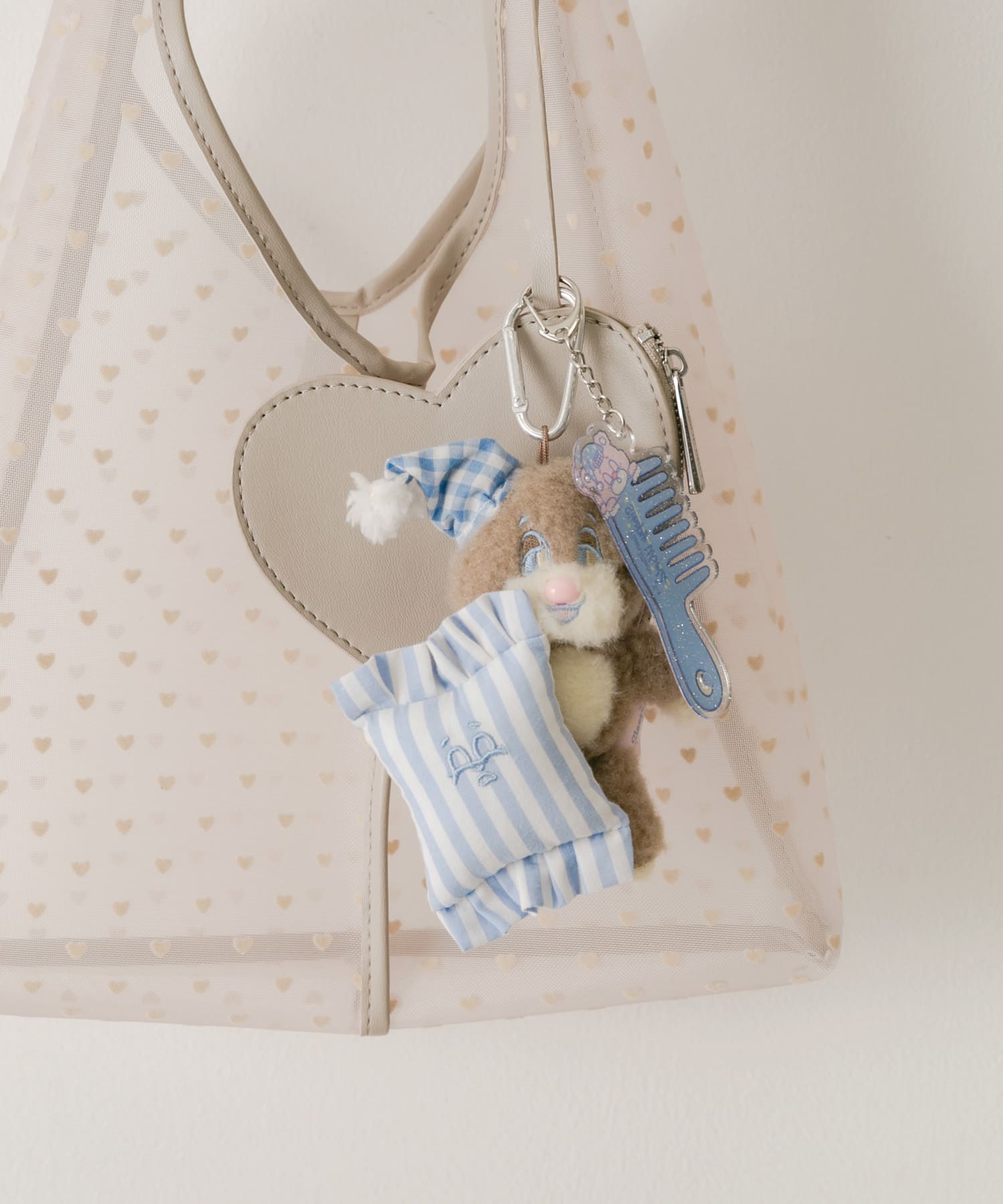 『WEB/一部店舗限定』NEONMOON　Sleepy Teddy Key Holder BRN -