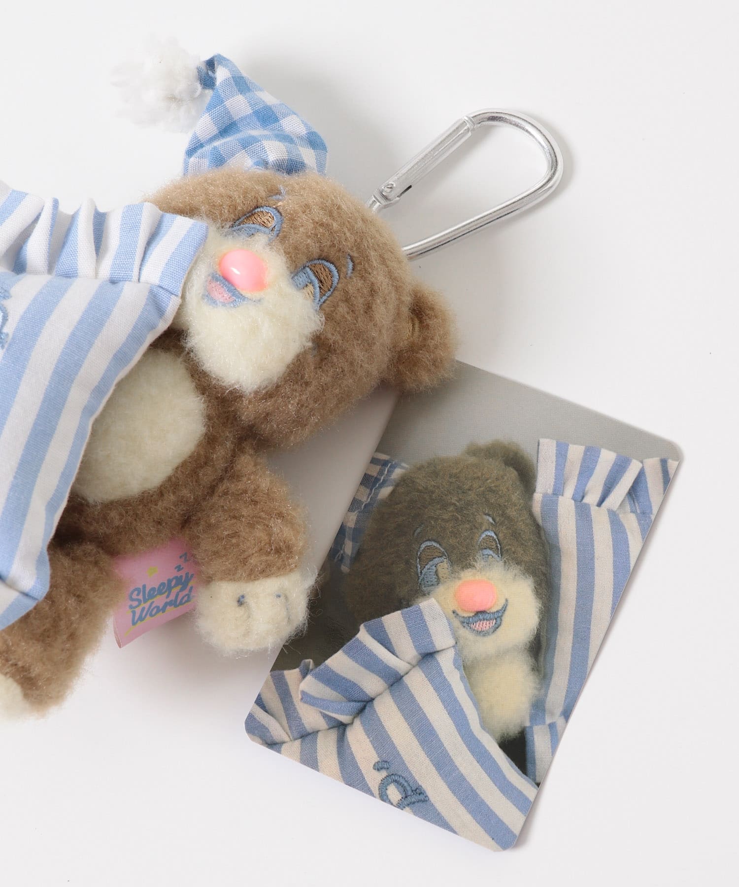 『WEB/一部店舗限定』NEONMOON　Sleepy Teddy Key Holder BRN -