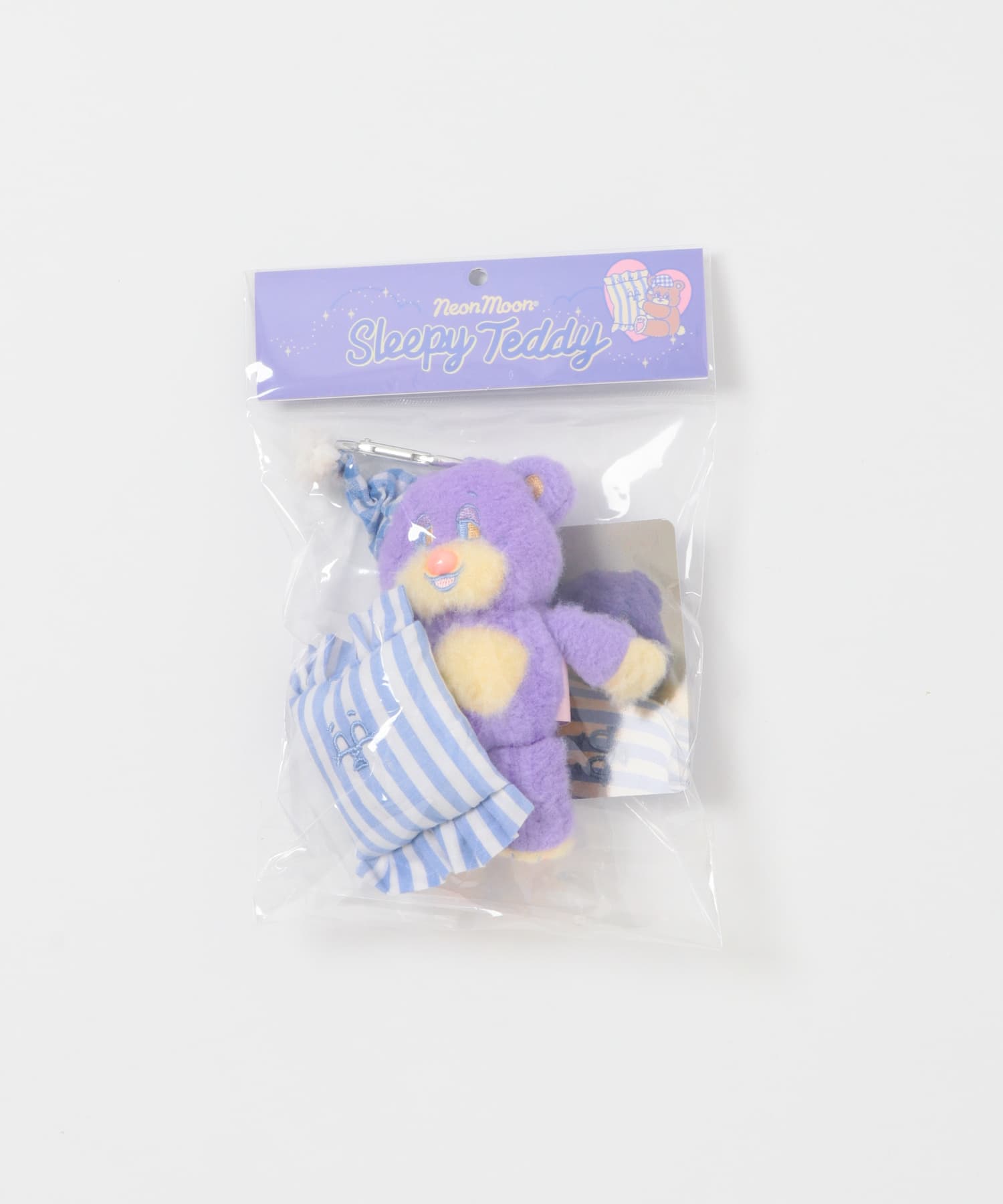 『WEB/一部店舗限定』NEONMOON　Sleepy Teddy Key Holder PPL -