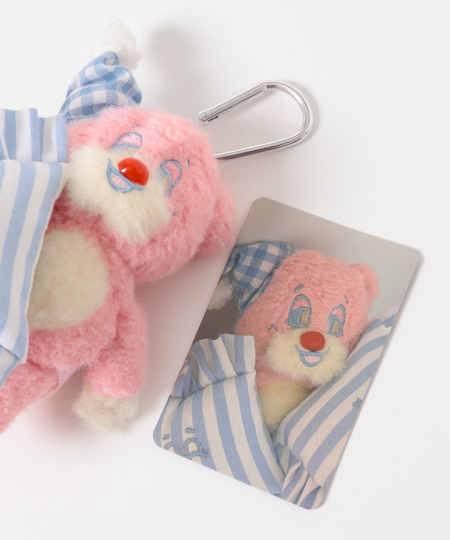『WEB/一部店舗限定』NEONMOON　Sleepy Teddy Key Holder PNK -