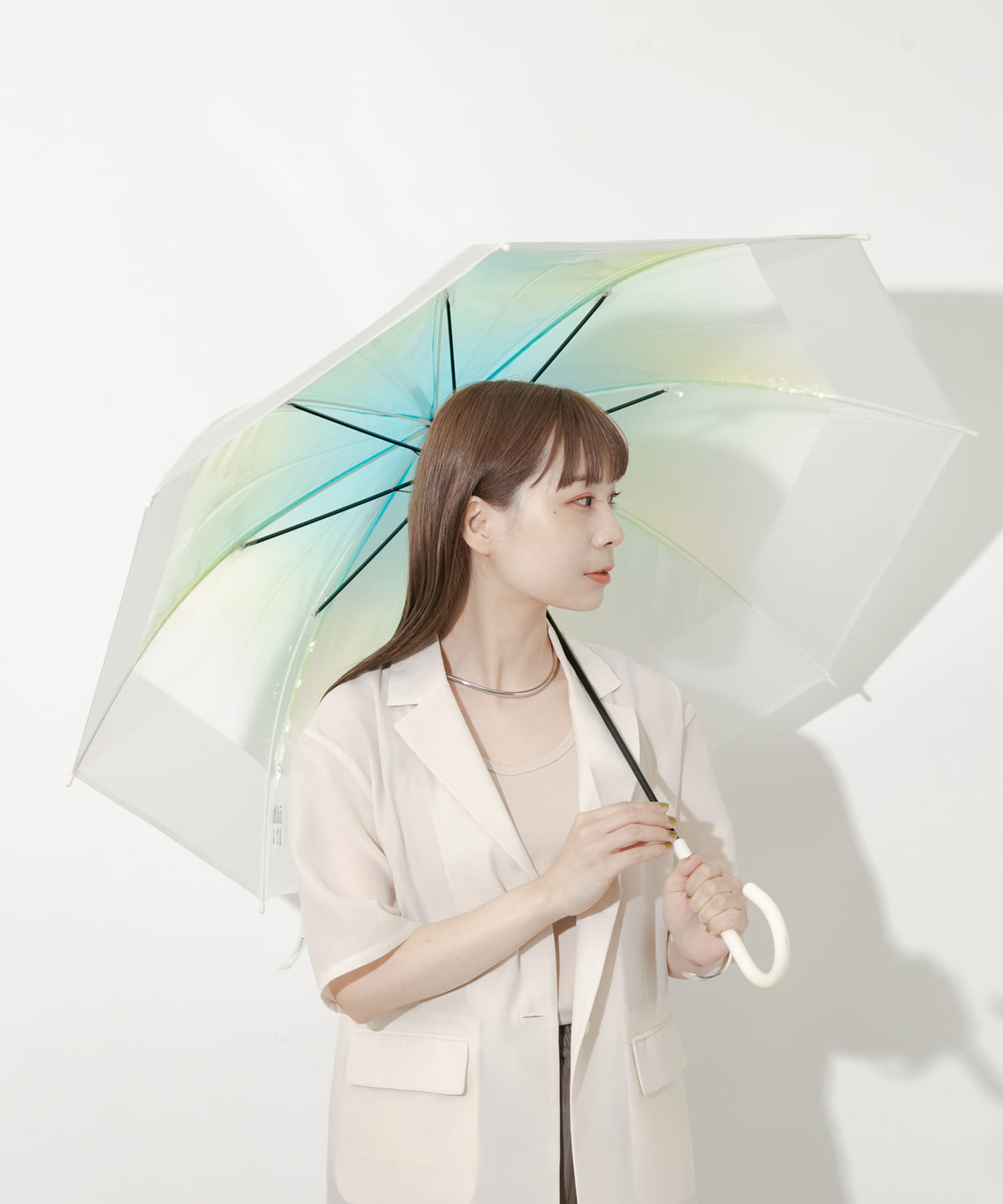 Wpc.　切り継ぎグラデーションアンブレラ GRN FREE