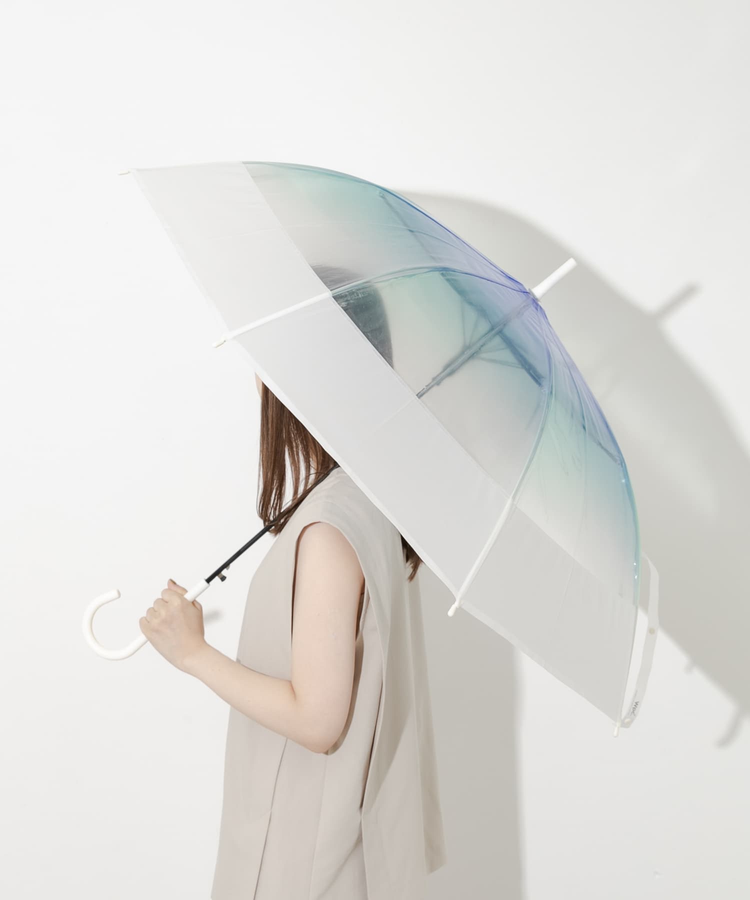 Wpc.　切り継ぎグラデーションアンブレラ BLU FREE